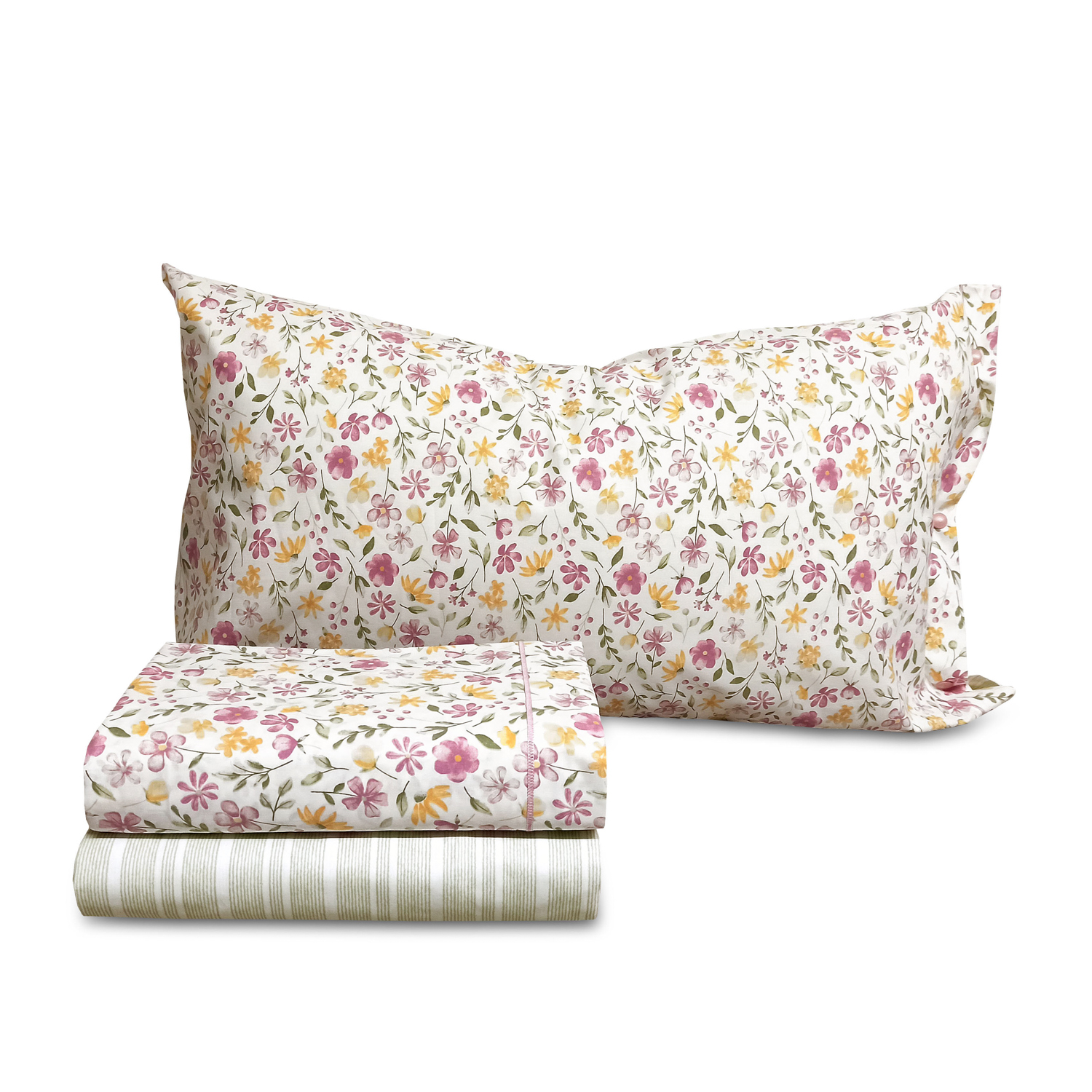 Completo letto singolo Spring rosa SmartDecoHome