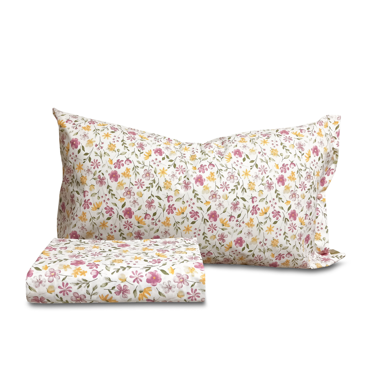 Parure copripiumino una piazza e mezza Spring rosa SmartDecoHome