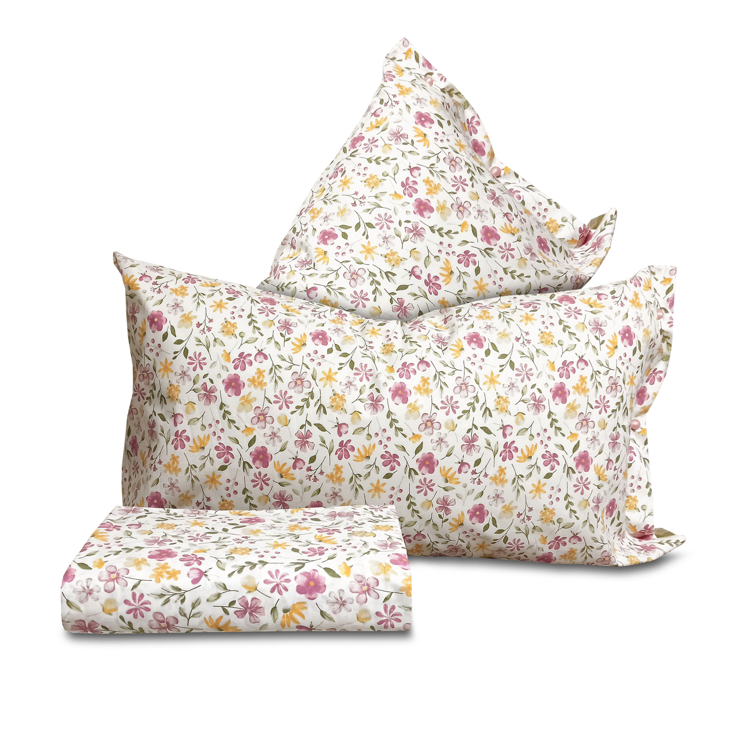 Parure copripiumino matrimoniale Spring rosa SmartDecoHome