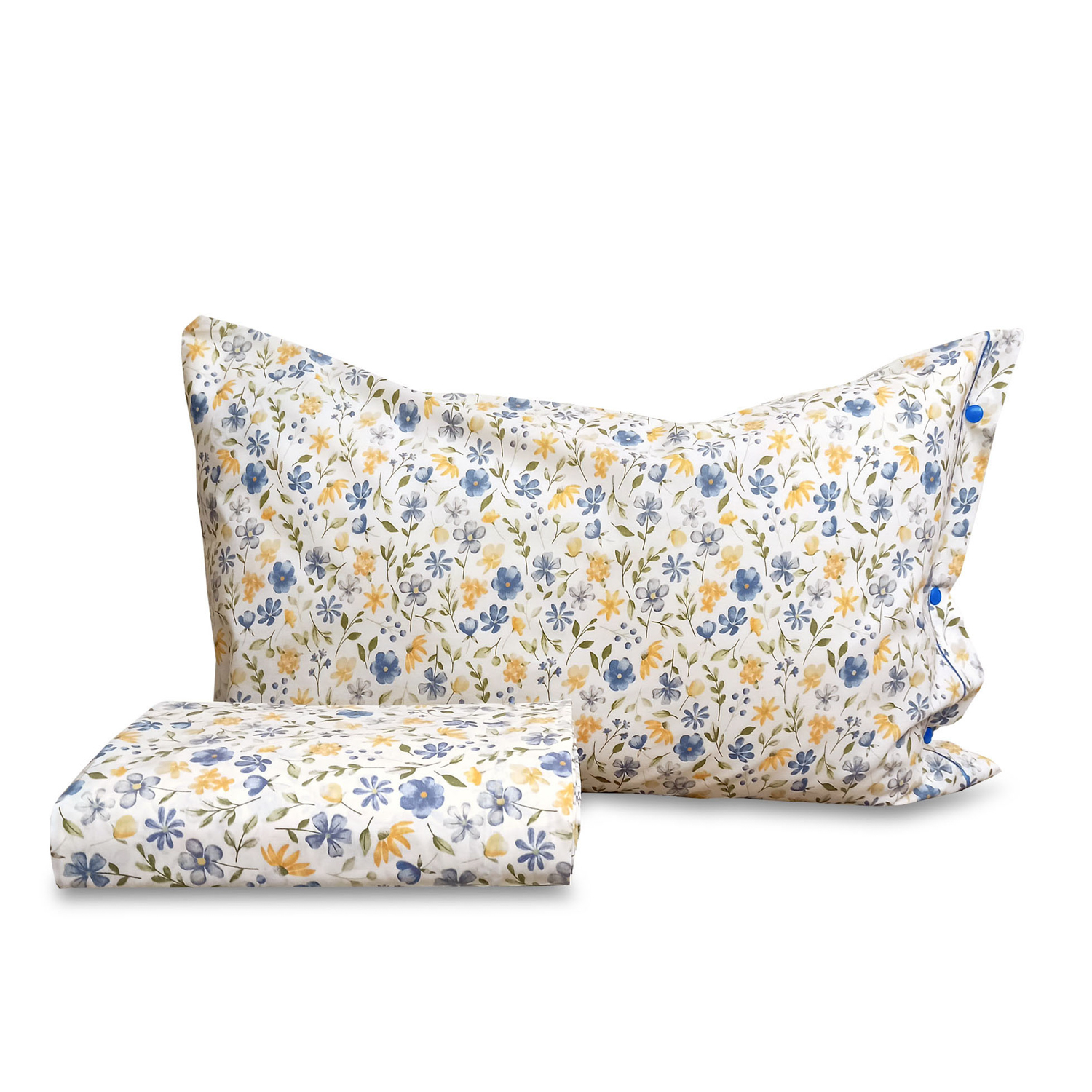 Parure copripiumino singolo Spring azzurro SmartDecoHome