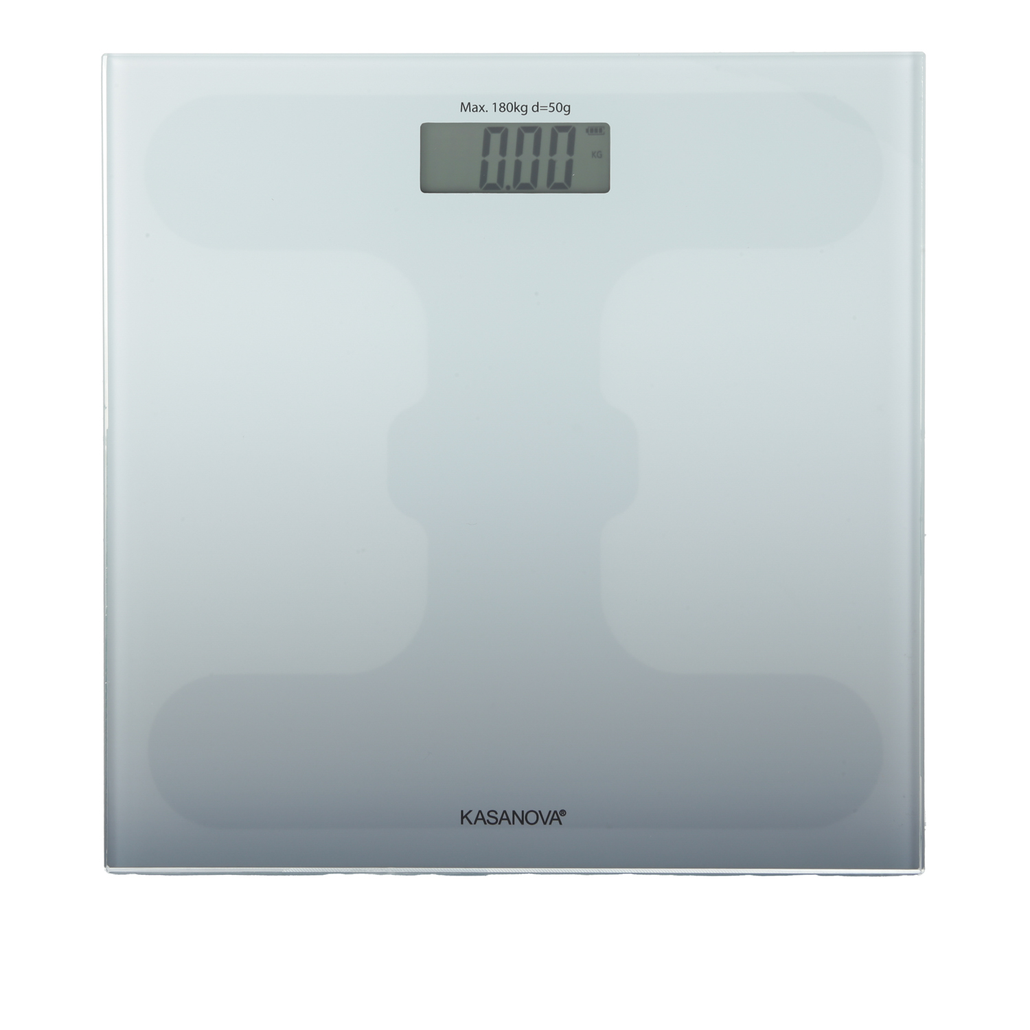 Bilancia pesapersone digitale vetro bianco 180kg