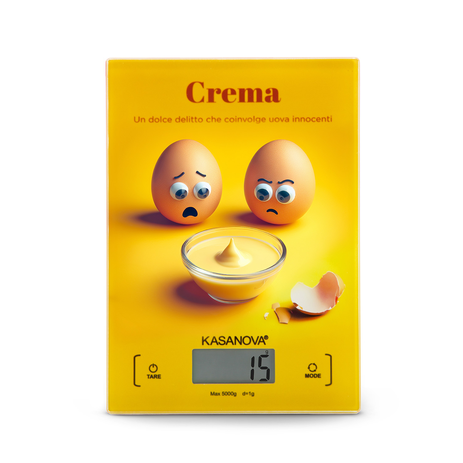 Bilancia Digitale Cucina Crema 5 kg - Design Allegro