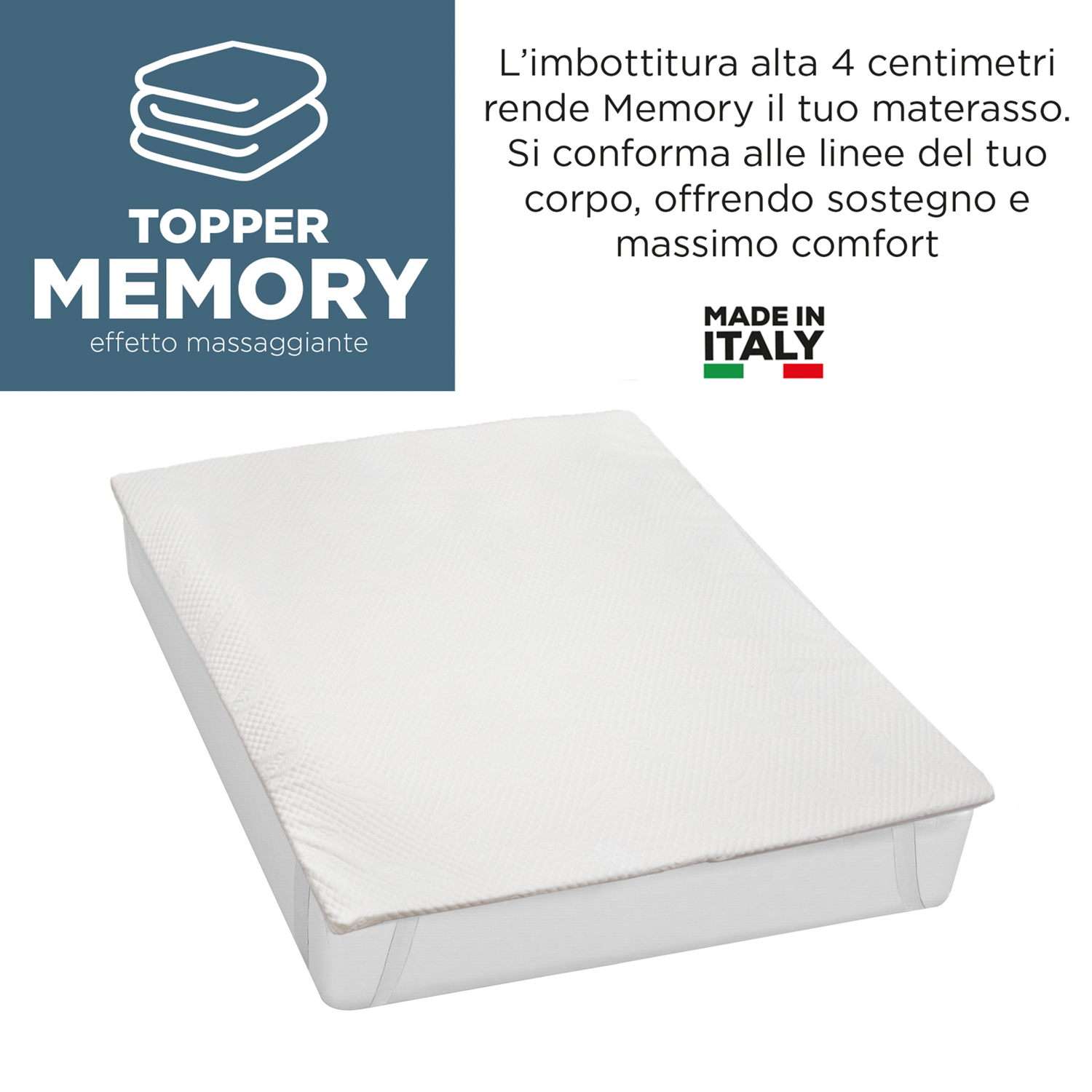 Topper 1 piazza e mezza in memory No Stress