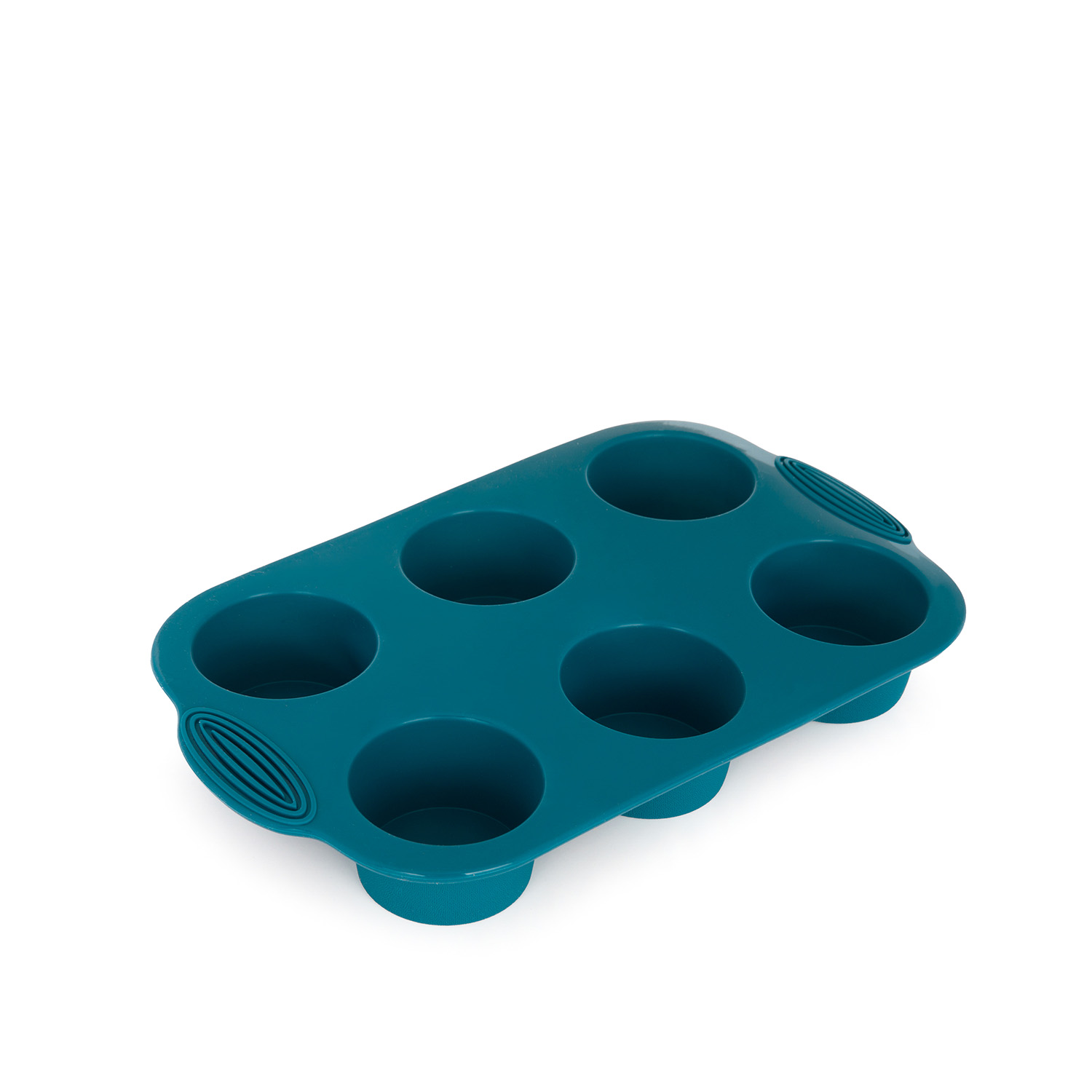 Stampo 6 muffin silicone azzurro