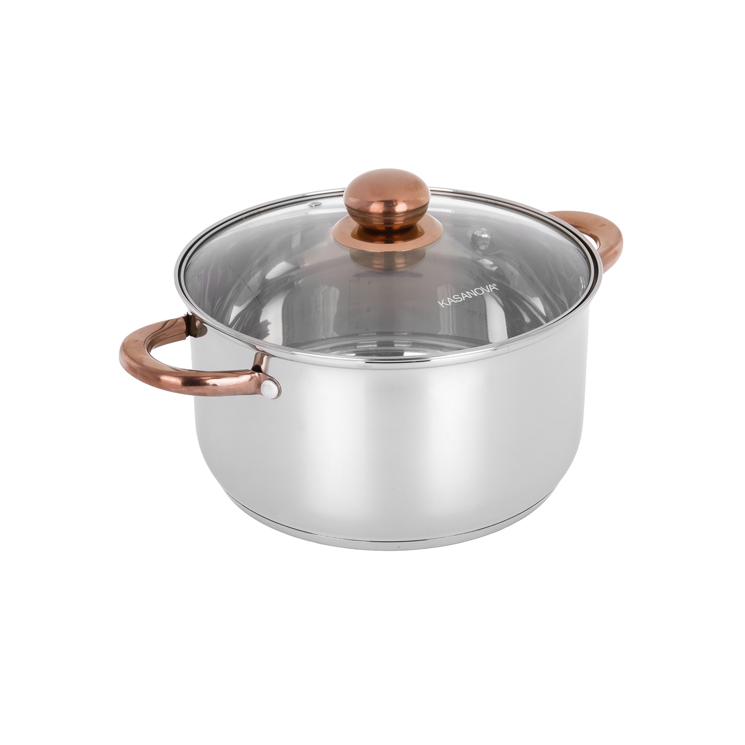 Pentola 24 cm acciaio inox Meravigliosa con coperchio