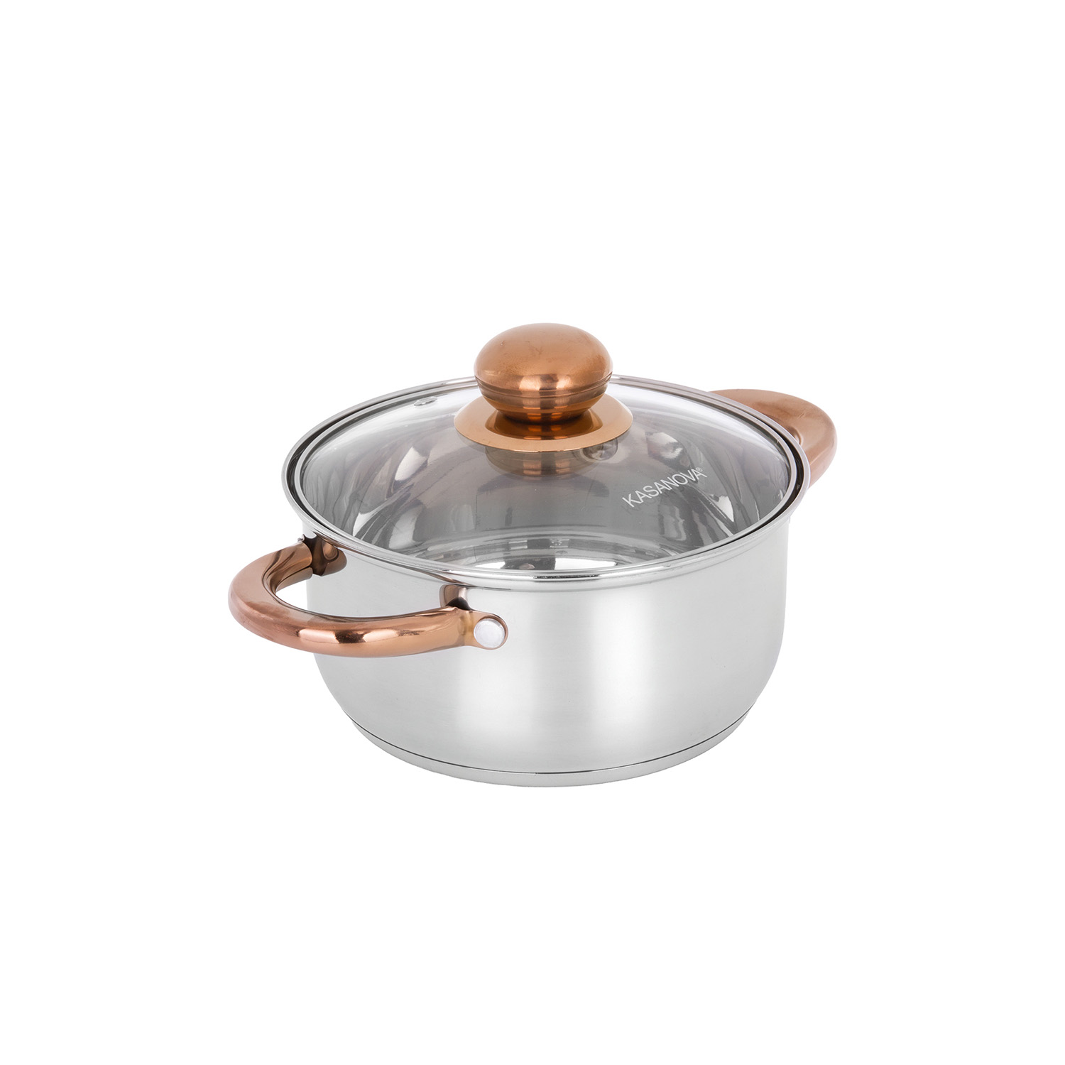 Casseruola 18 cm acciaio inox Meravigliosa con coperchio