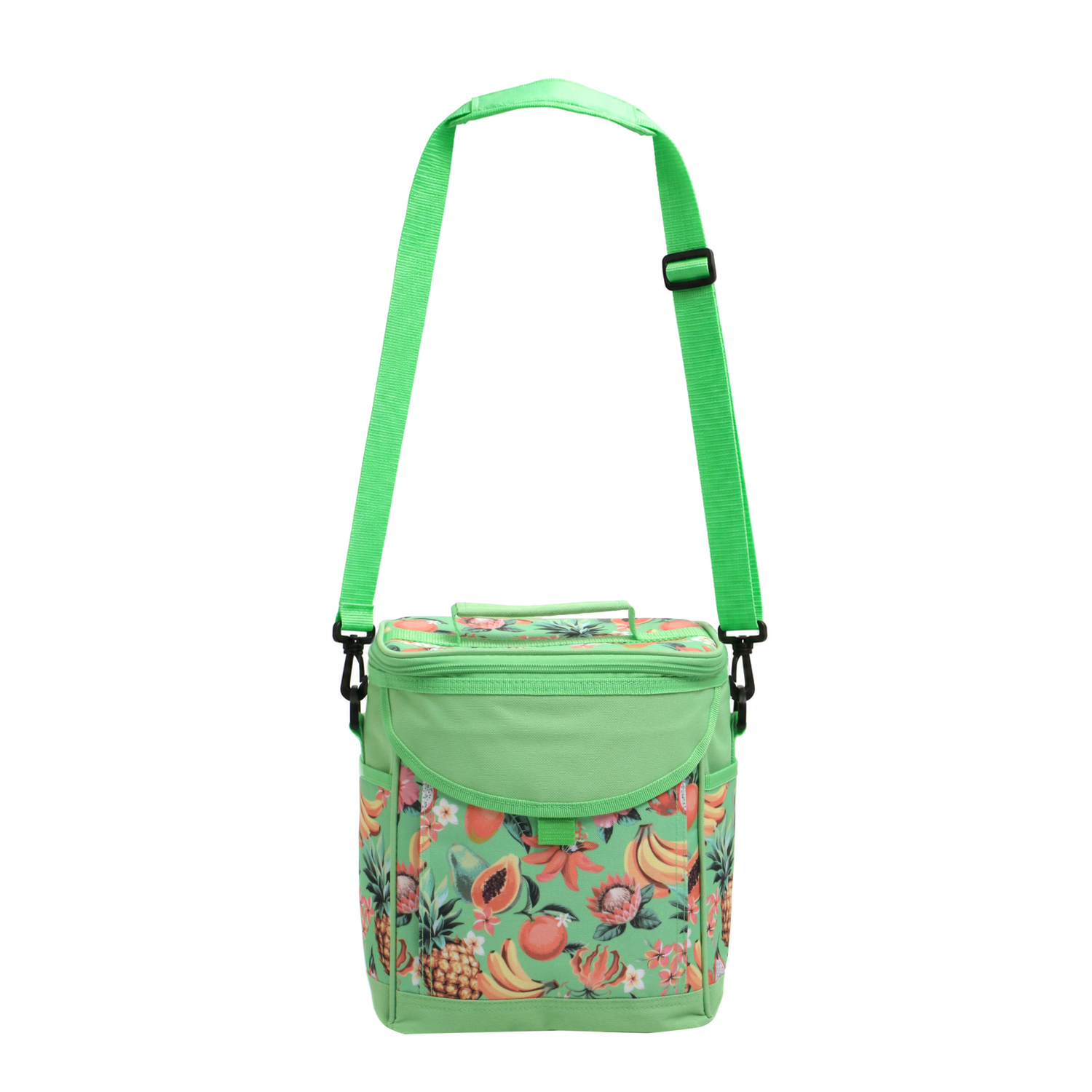 Borsa termica Tropical con tracolla, in poliestere, capacità 9 litri, da 27,5X31,5 cm