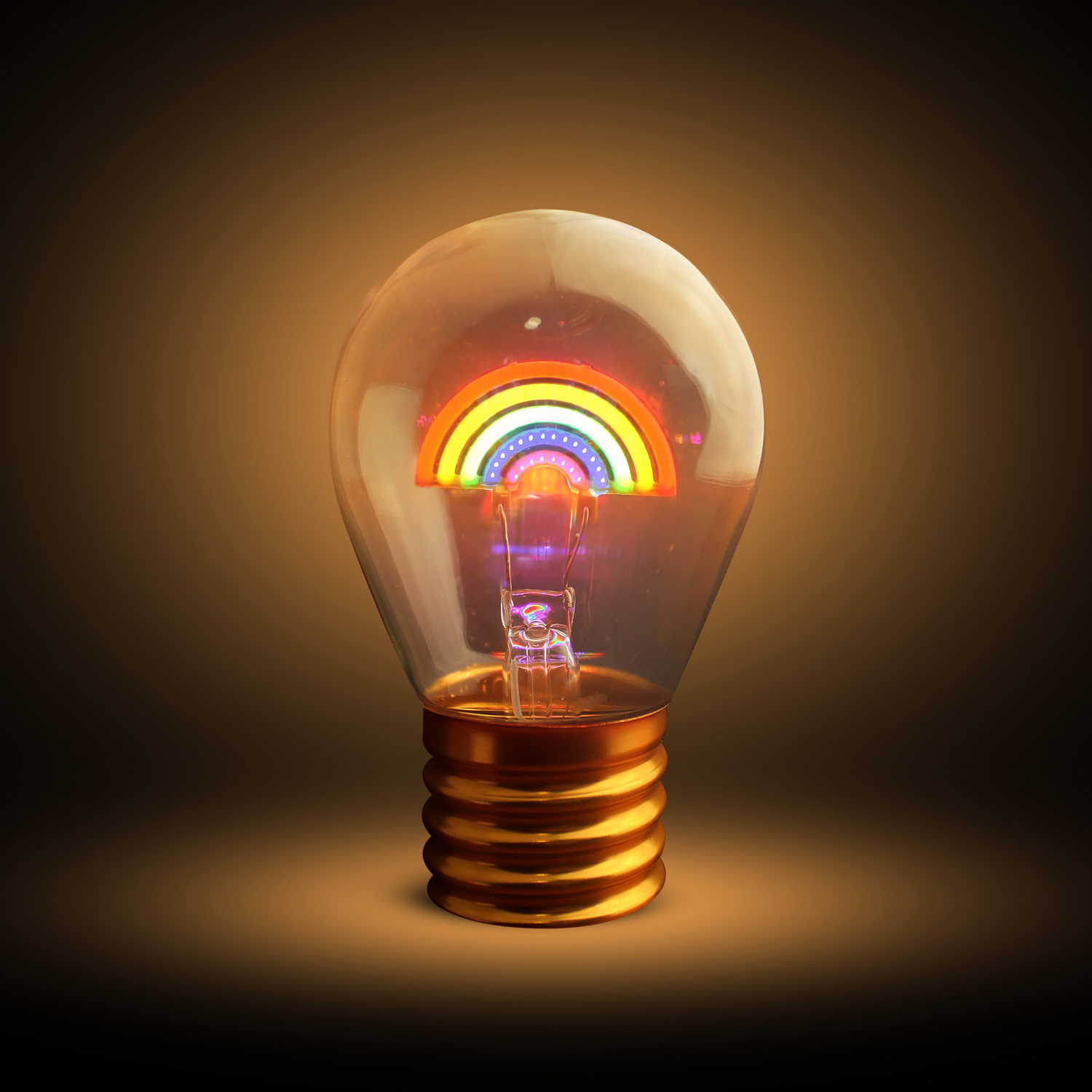 Lampadina decorativa led Arcobaleno ricaricabile
