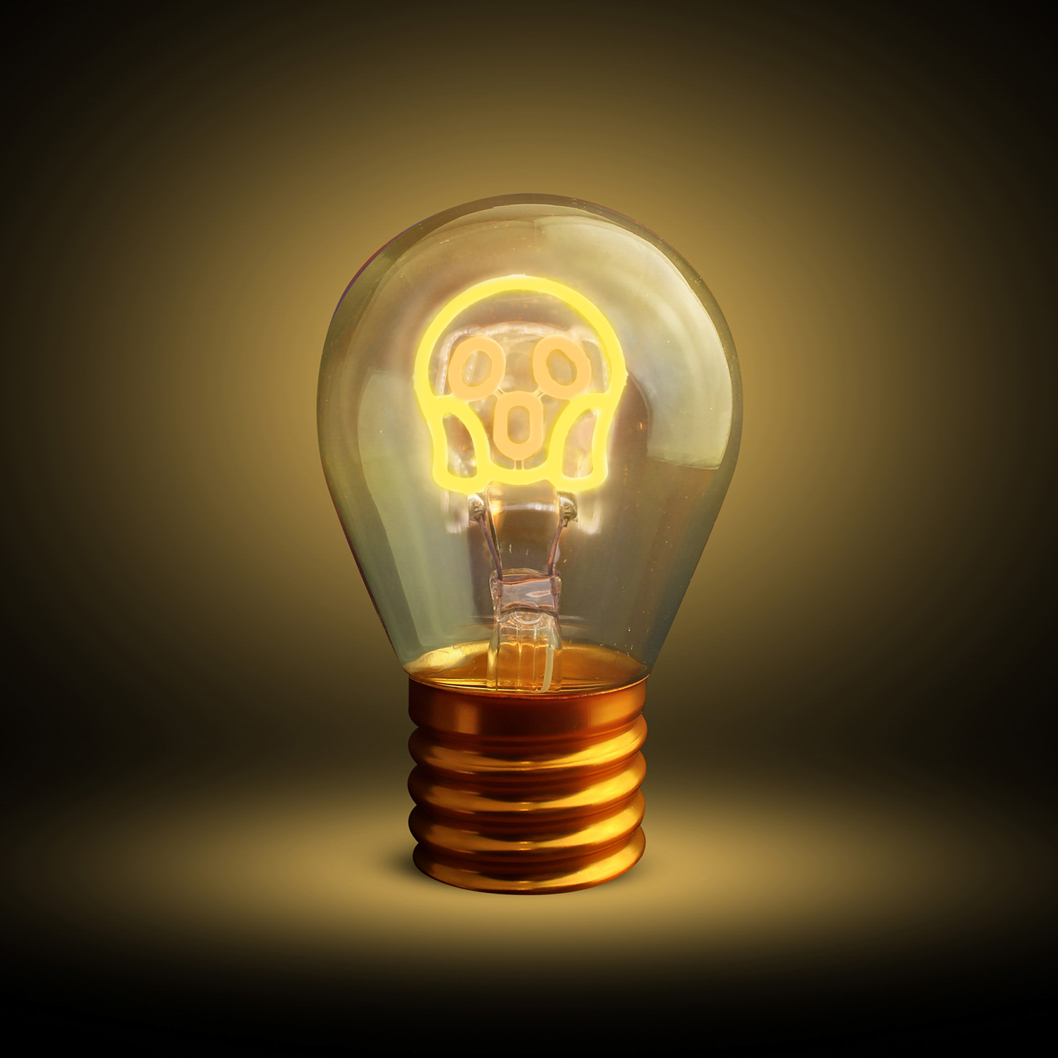 Lampadina faccina LED decorativa e ricaricabile