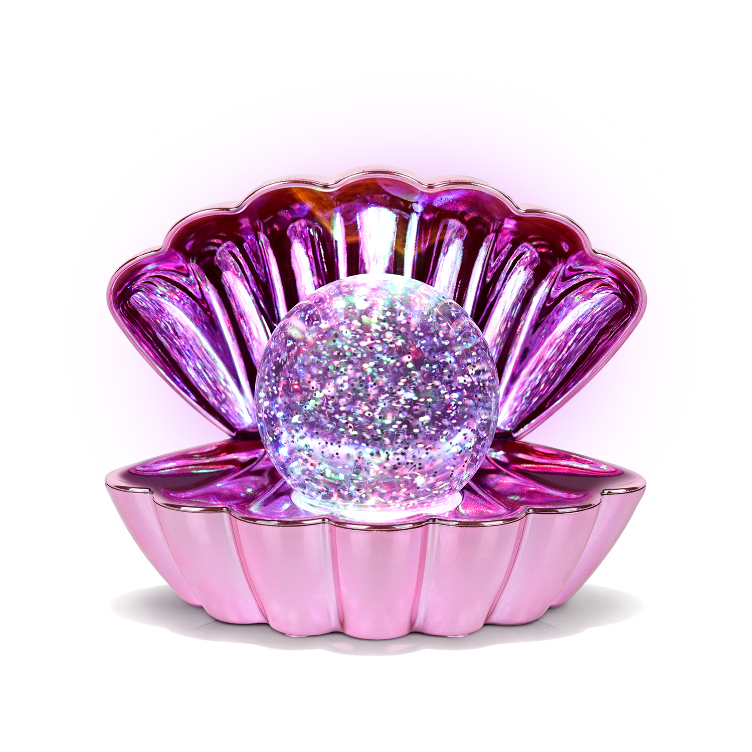 Lampada conchiglia led glitter pink