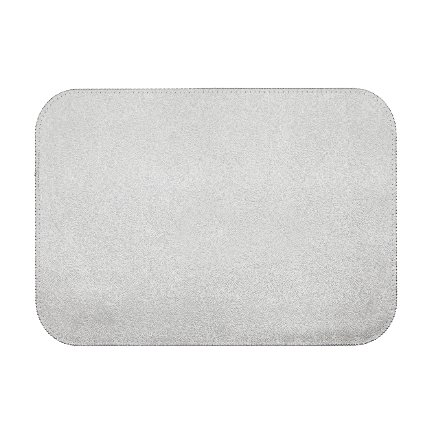 Base decorativa ecopelle argento 30x45 cm