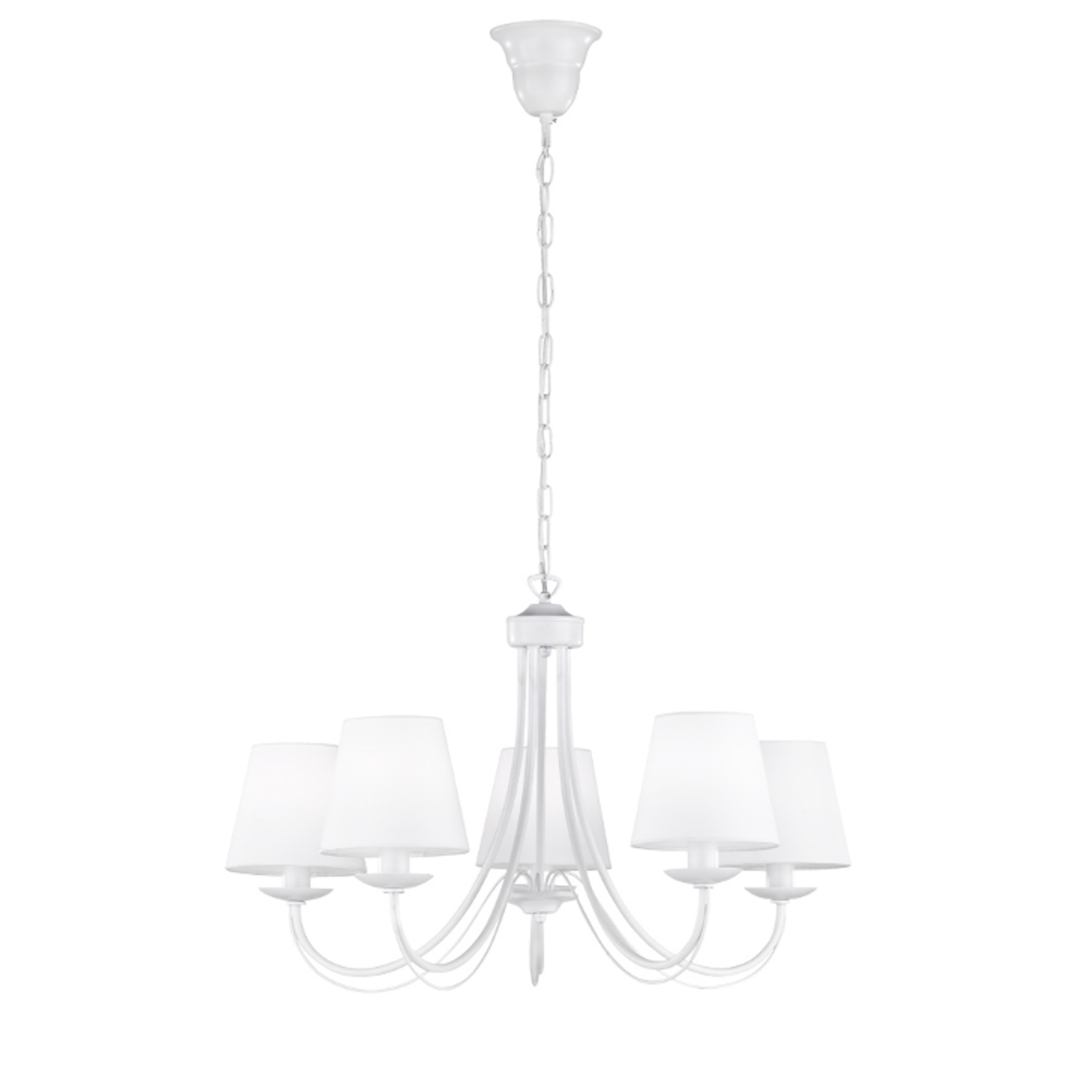 Lampadario 5 luci bianco Cortez Trio