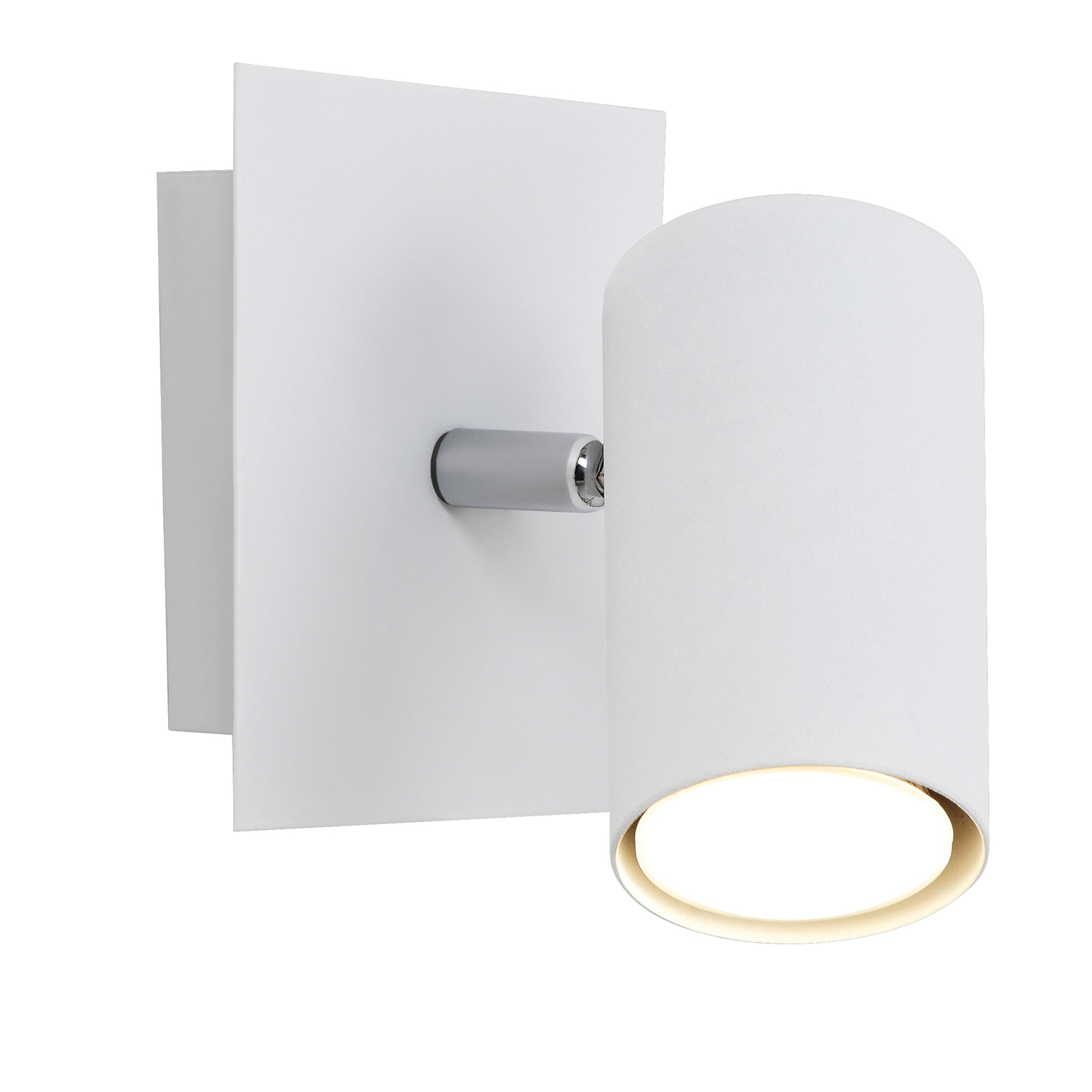 Applique con faretto direzionabile Marley bianco