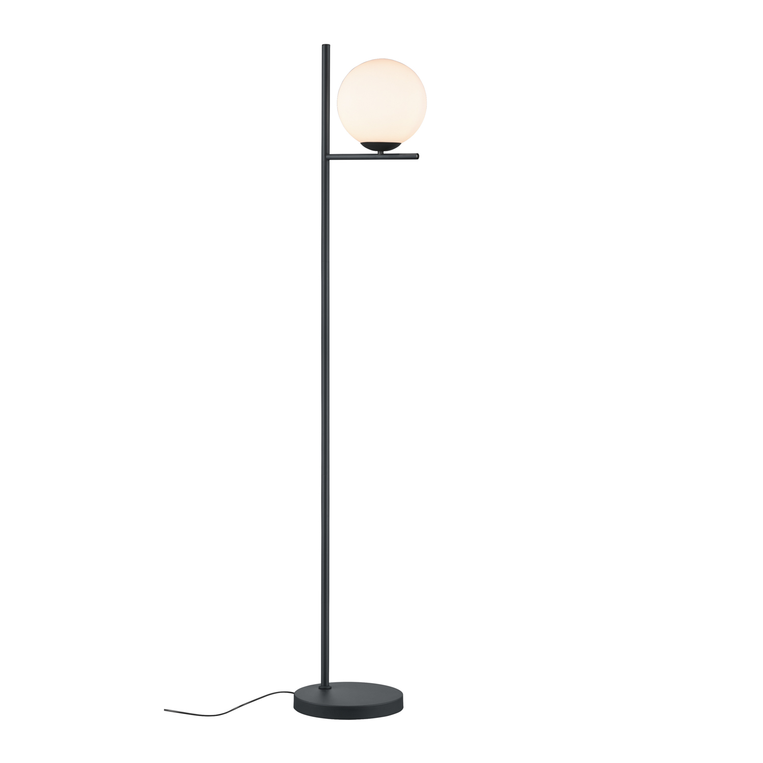 Lampada da terra Pure sfera nero Trio