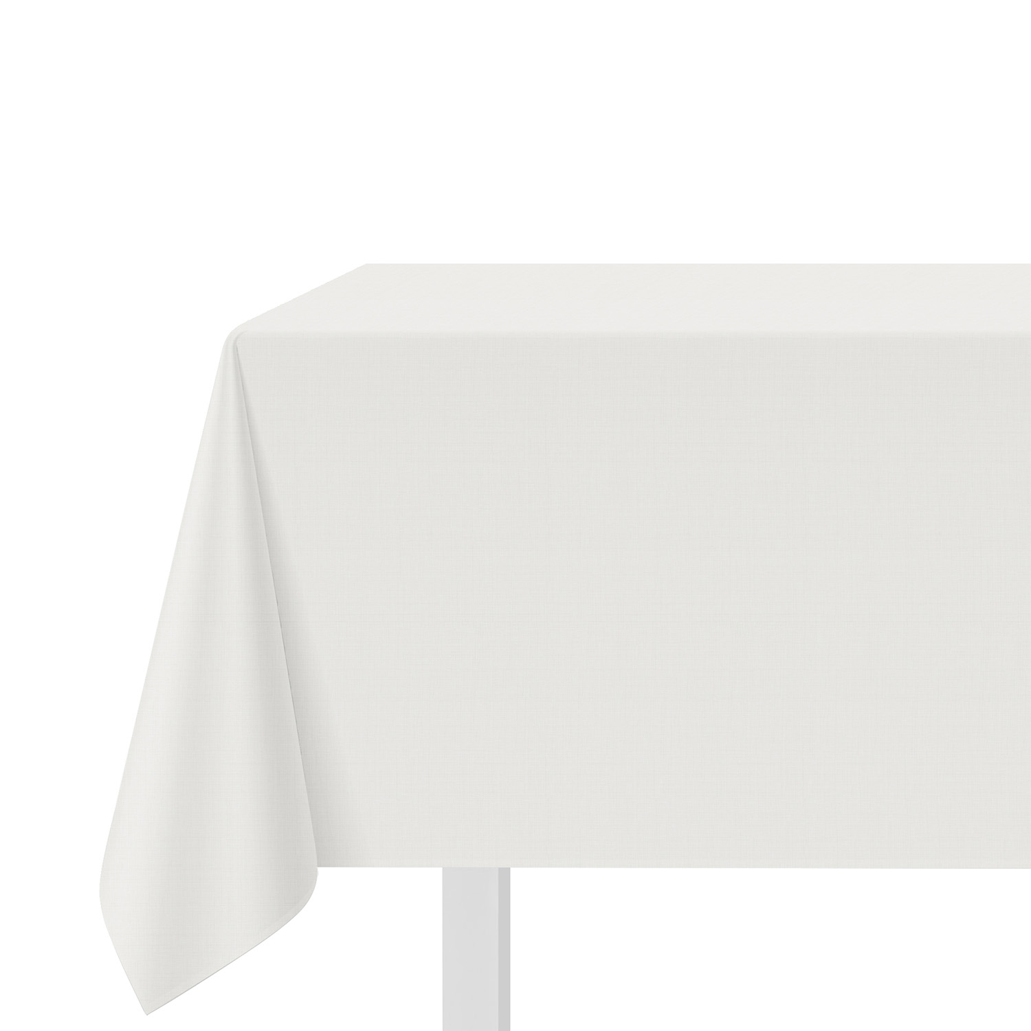 Tovaglia cotone bianco 140x180 cm Slub