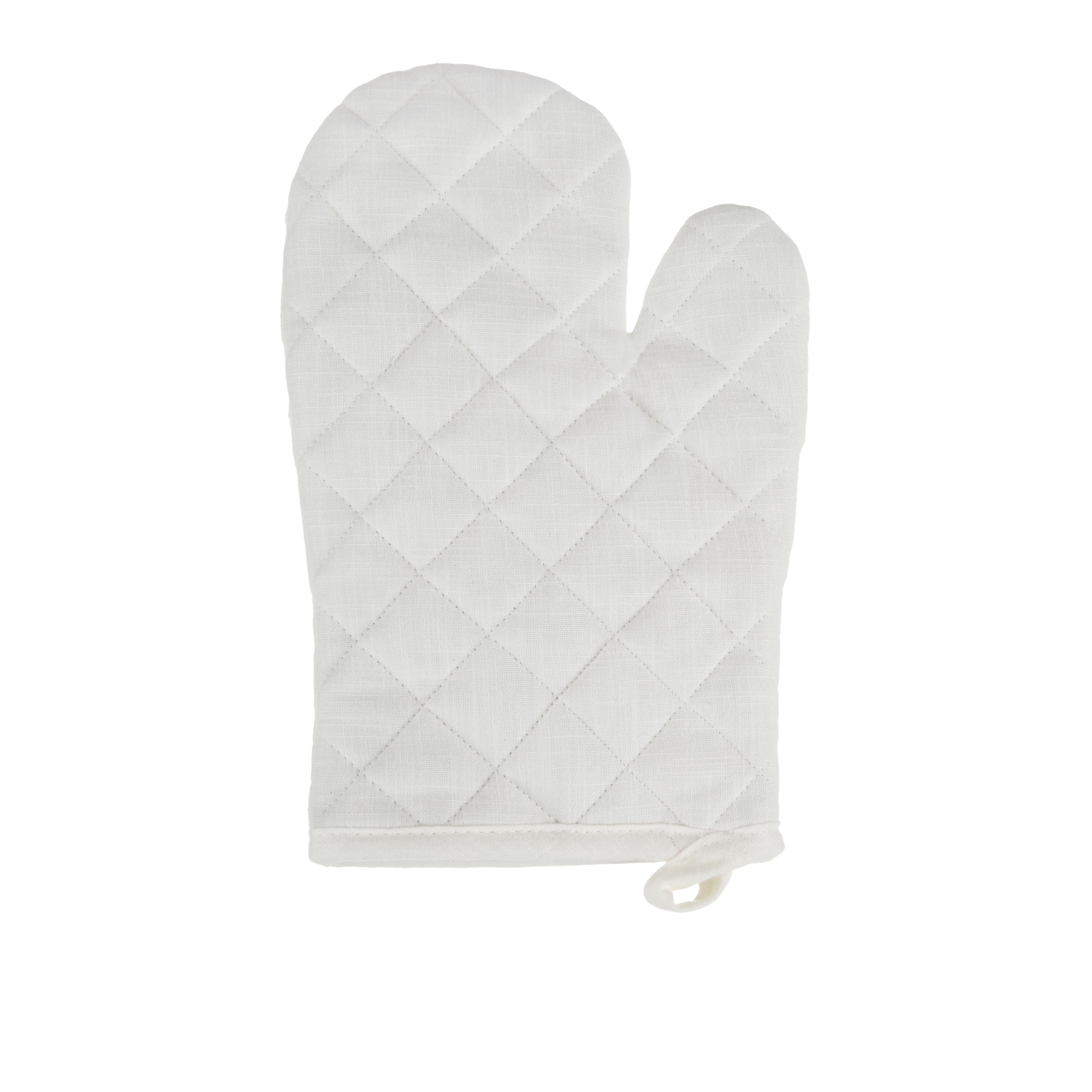 Guanto da forno bianco cotone Slub