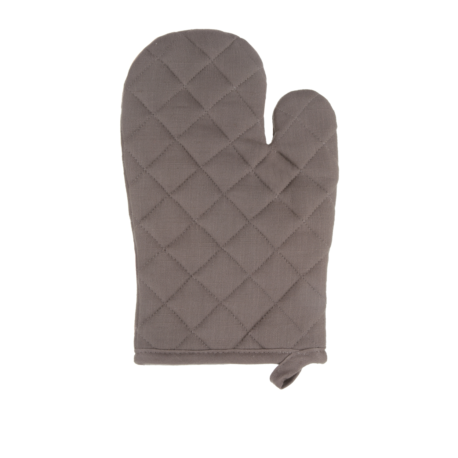 Guanto da forno tortora cotone Slub