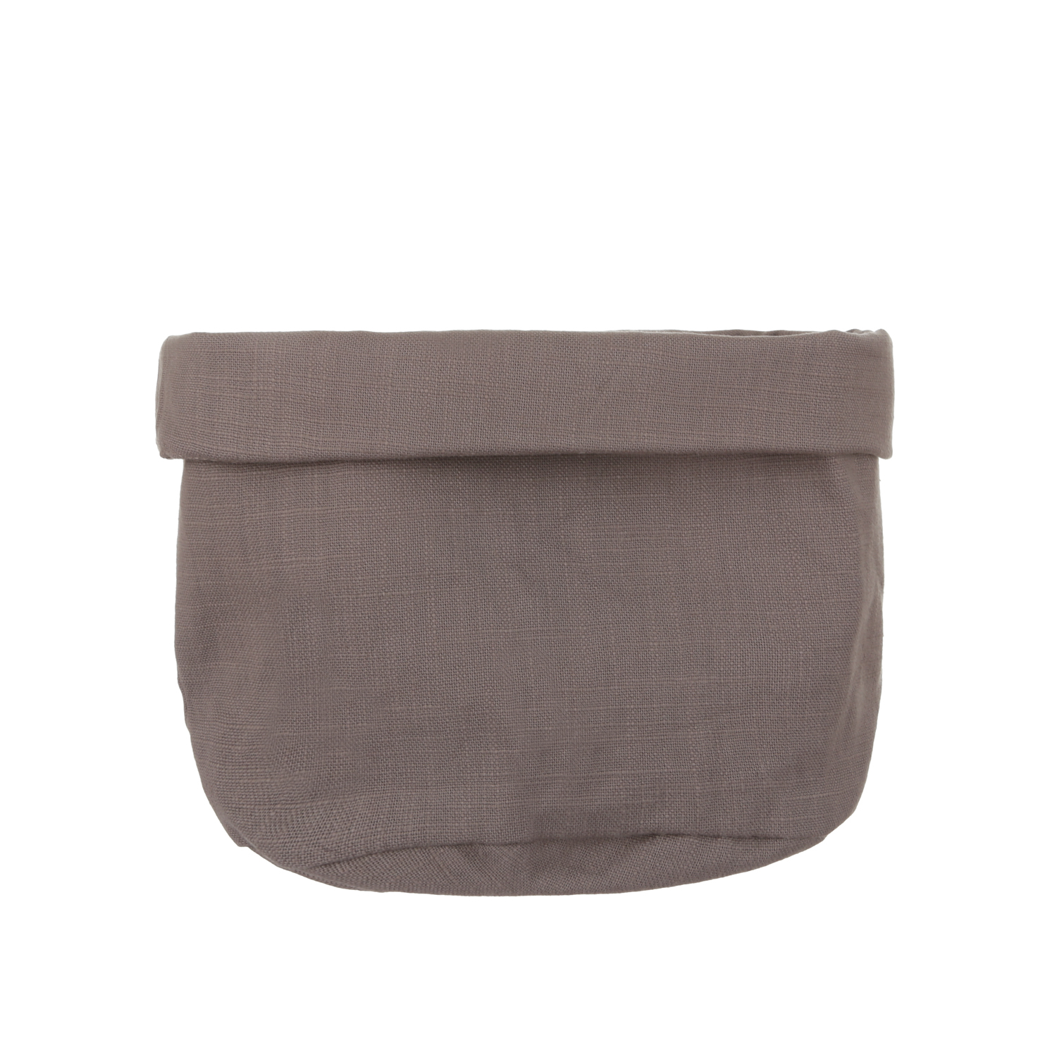 Cestino cucina 18 cm tortora in cotone Slub