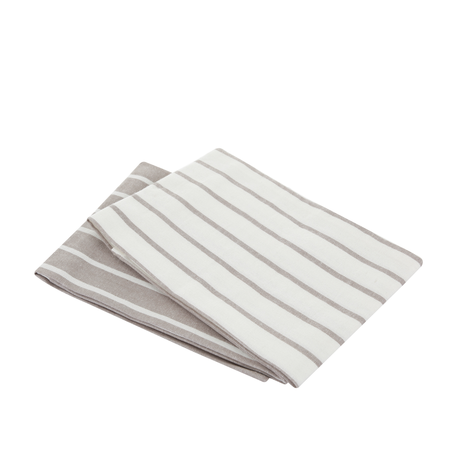 Set 2 Strofinacci 50x70 cm Cotone Tinto Filo Righe