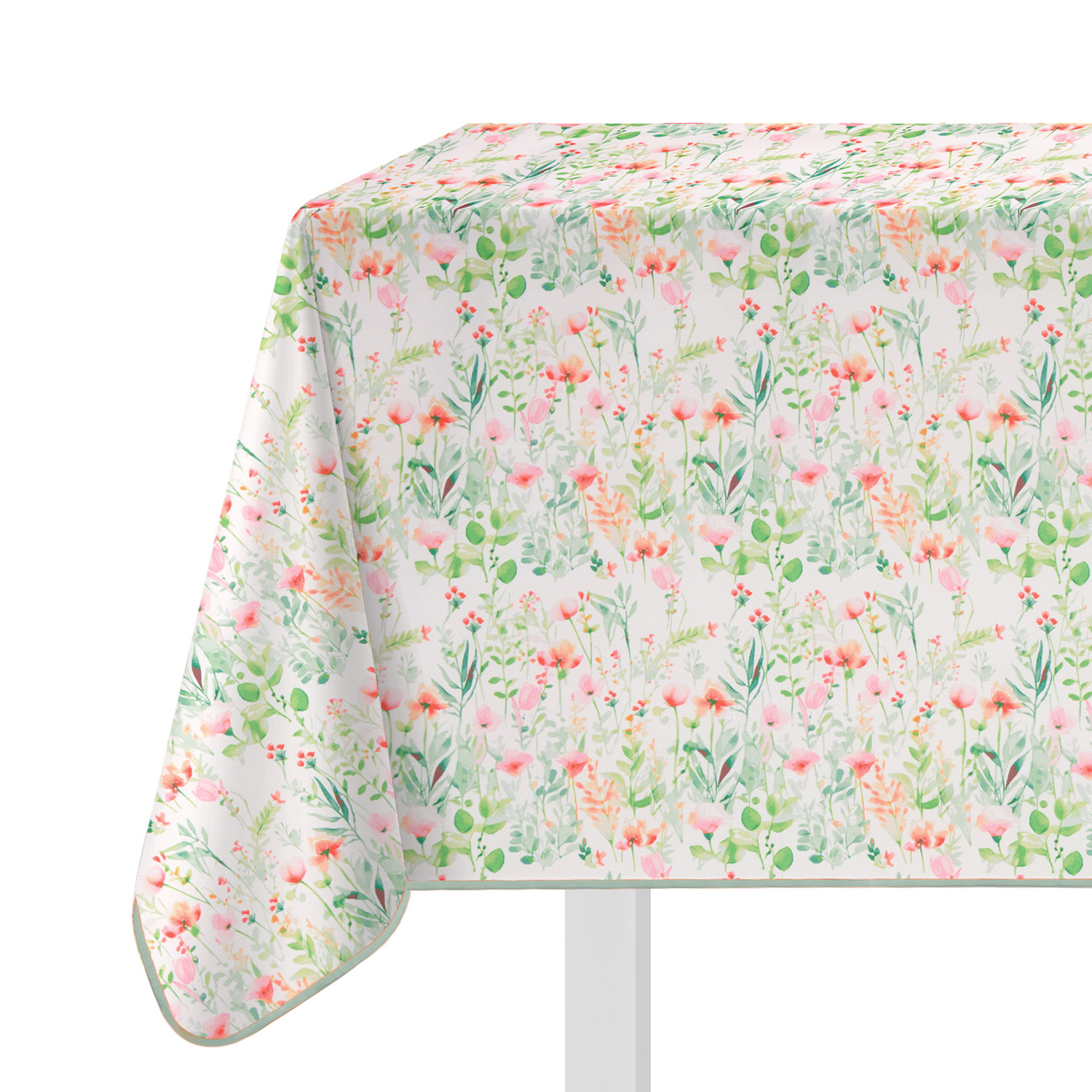 Tovaglia antimacchia 140x140 cm fiori primaverili