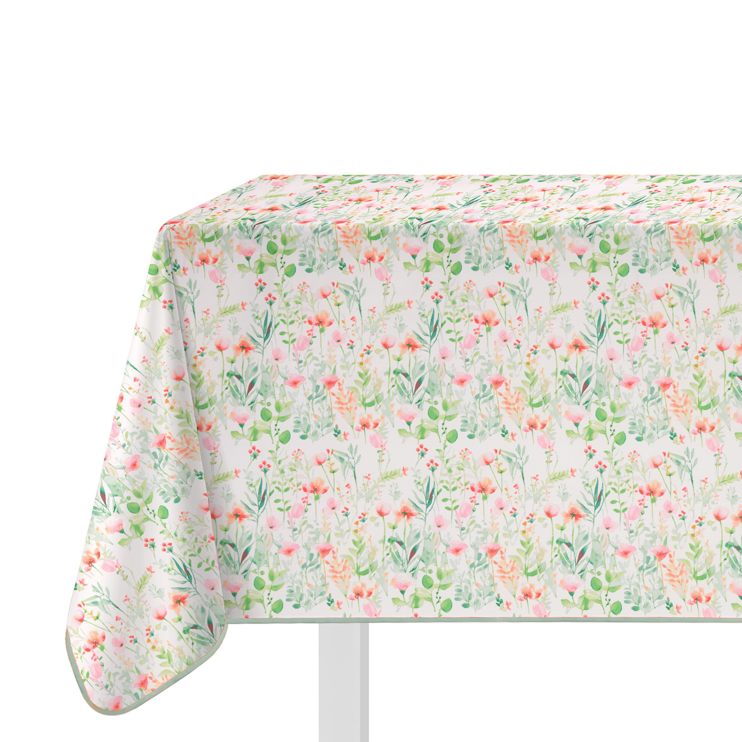 Tovaglia antimacchia 140x180 cm fiori primaverili