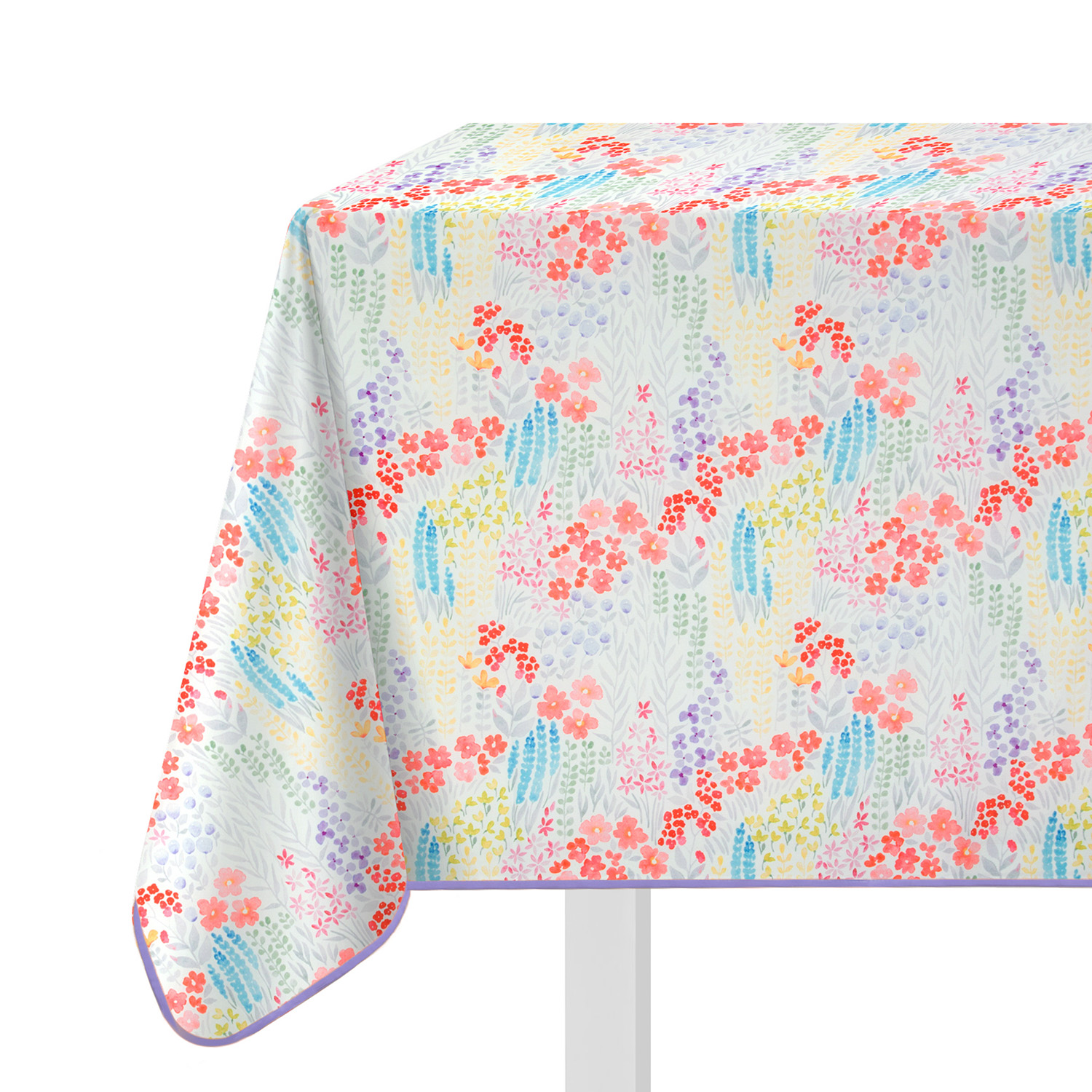 Tovaglia antimacchia 140x140 cm prato fiorito