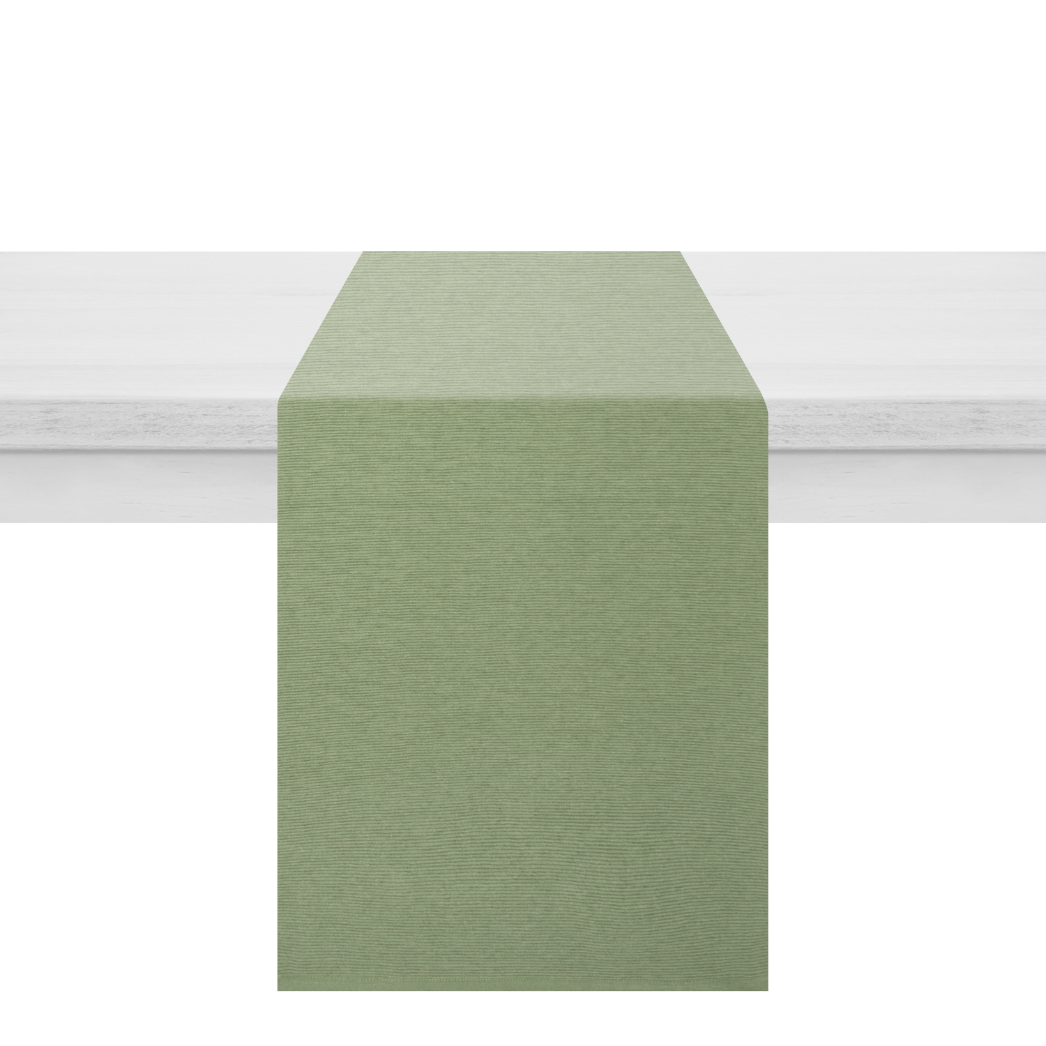 Runner cotone a coste 40x140 cm verde