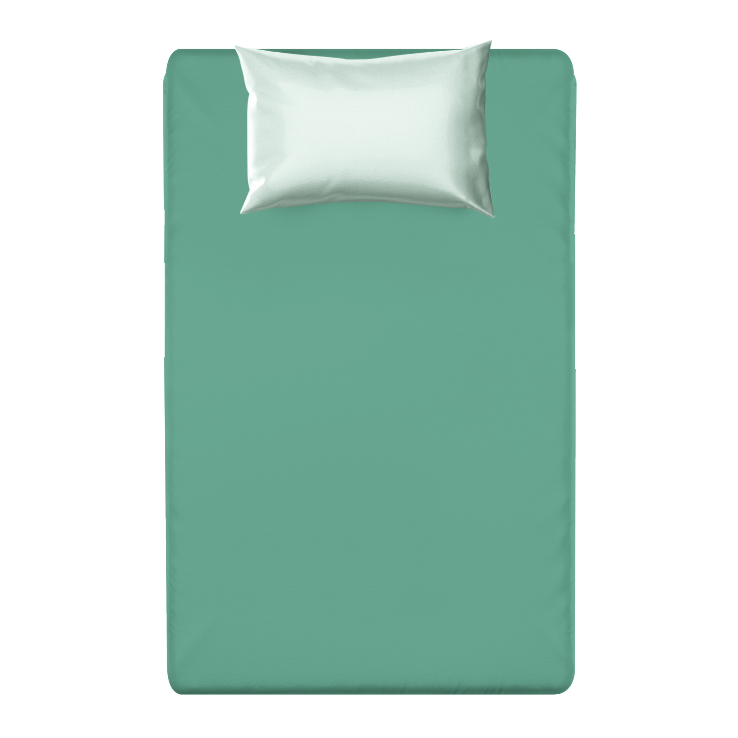 Lenzuolo con angoli 1 piazza e mezza verde Sugar