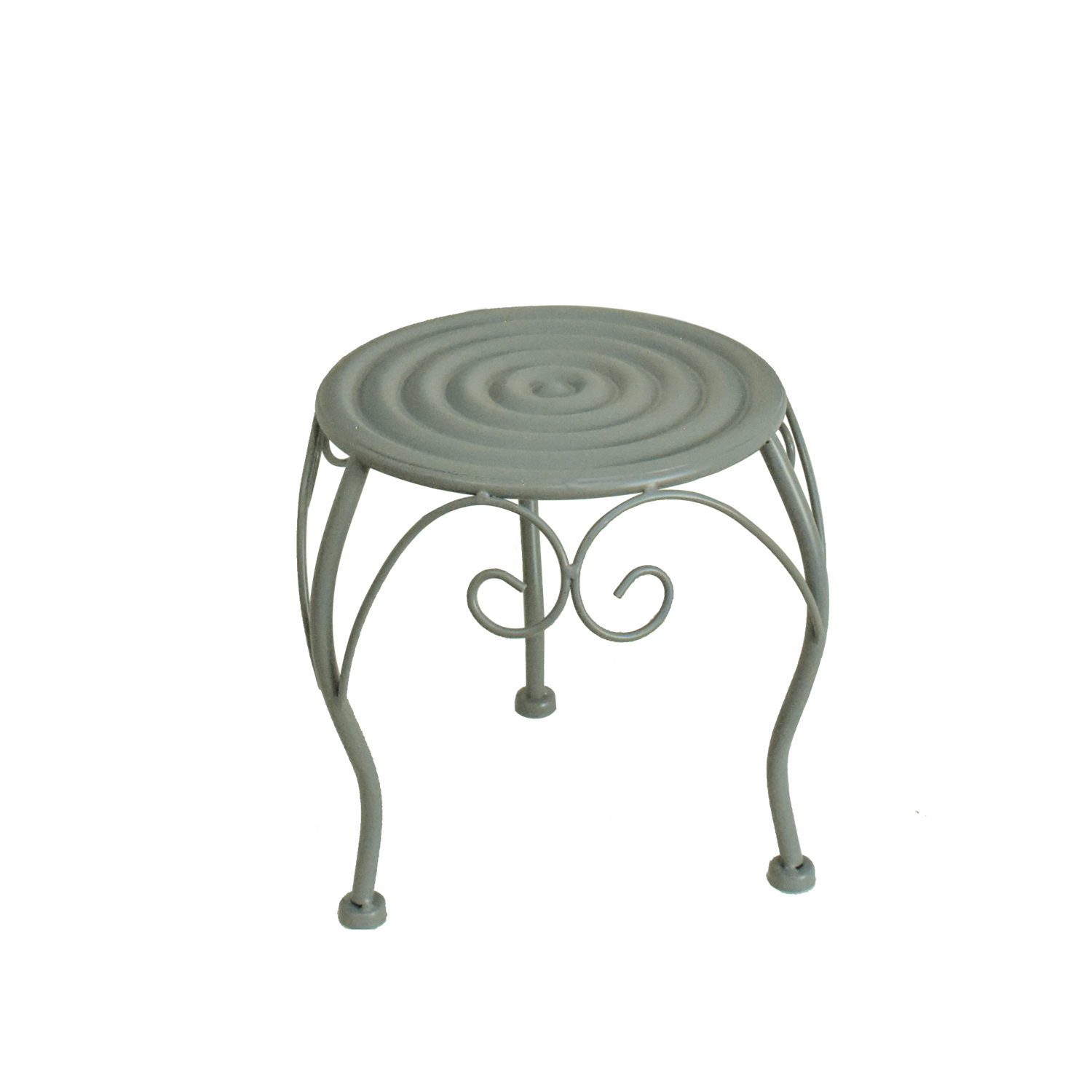 Tavolino portavaso in ferro 25 cm verde