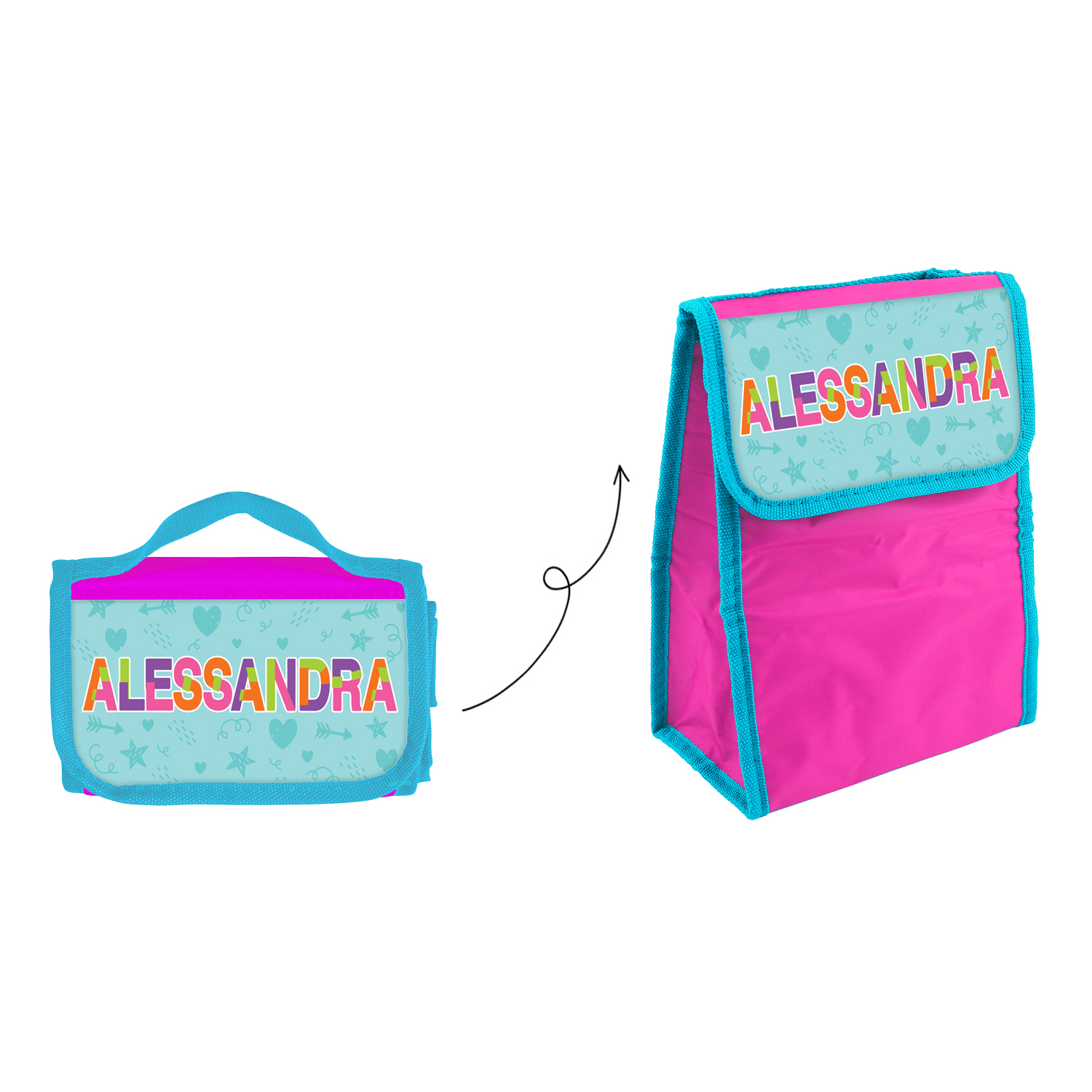 Zainetto Bambina Porta Merenda Personalizzato Alessandra