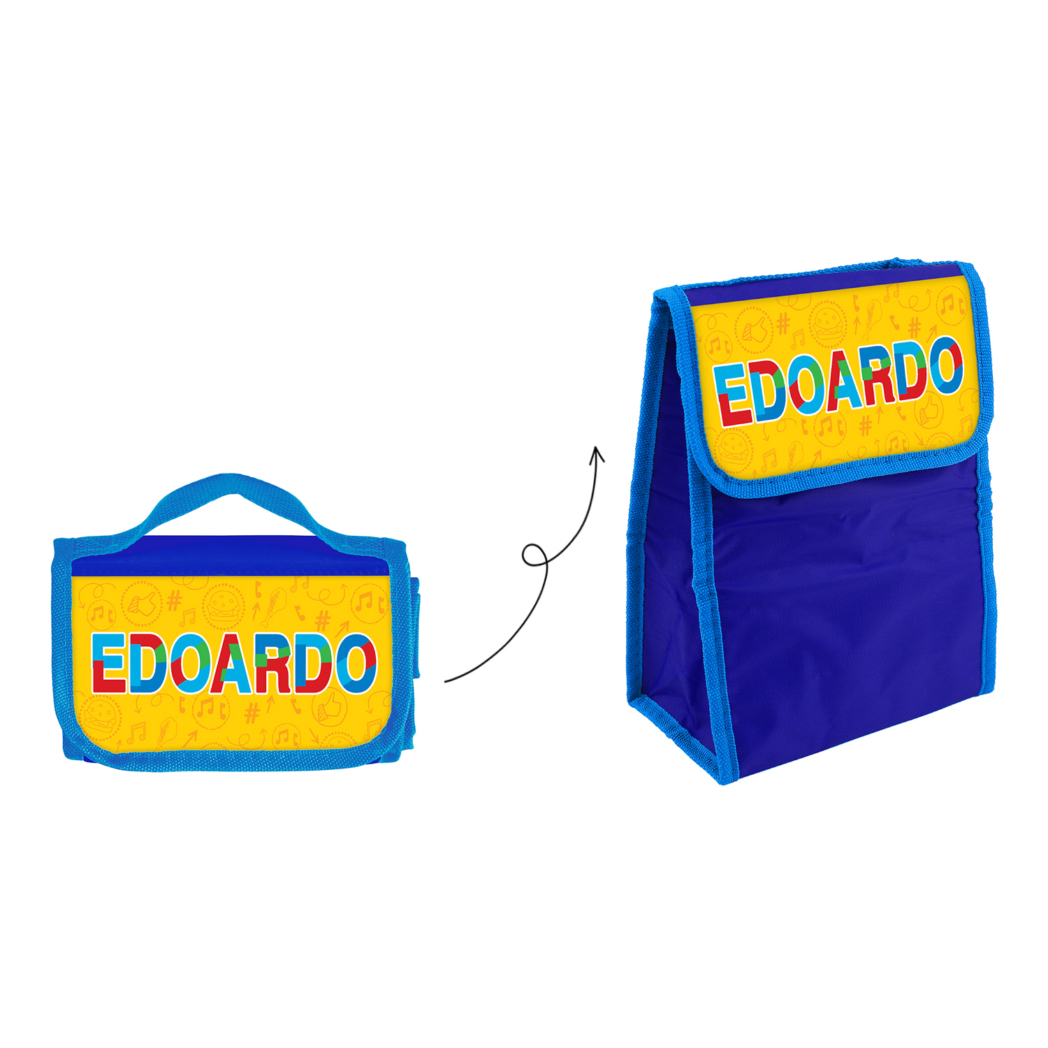 Zainetto bambino porta merenda nome Edoardo
