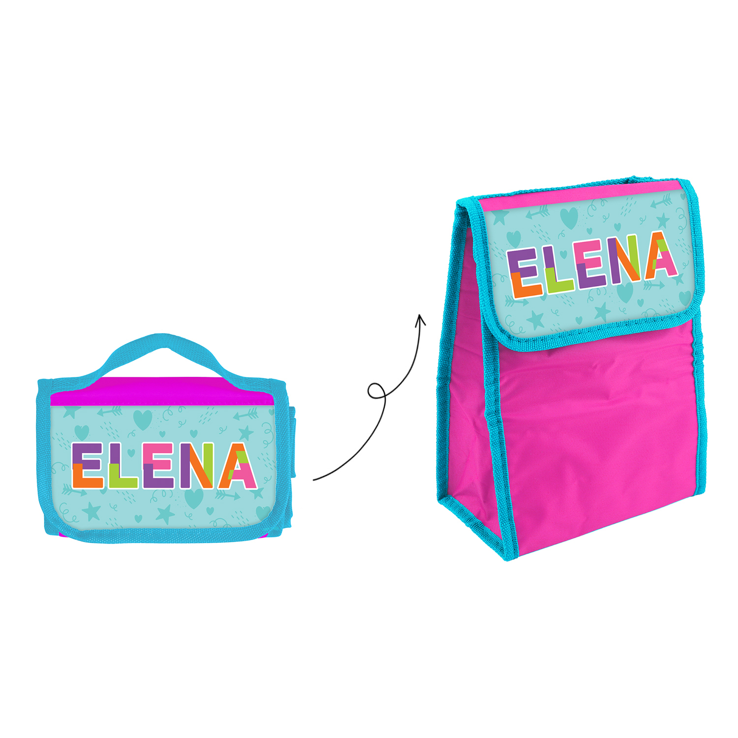 Zainetto Bambina Porta Merenda Personalizzato Elena