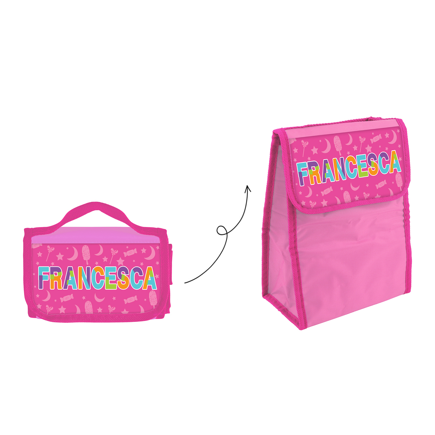 Zainetto Bambina Porta Merenda Personalizzato Francesca