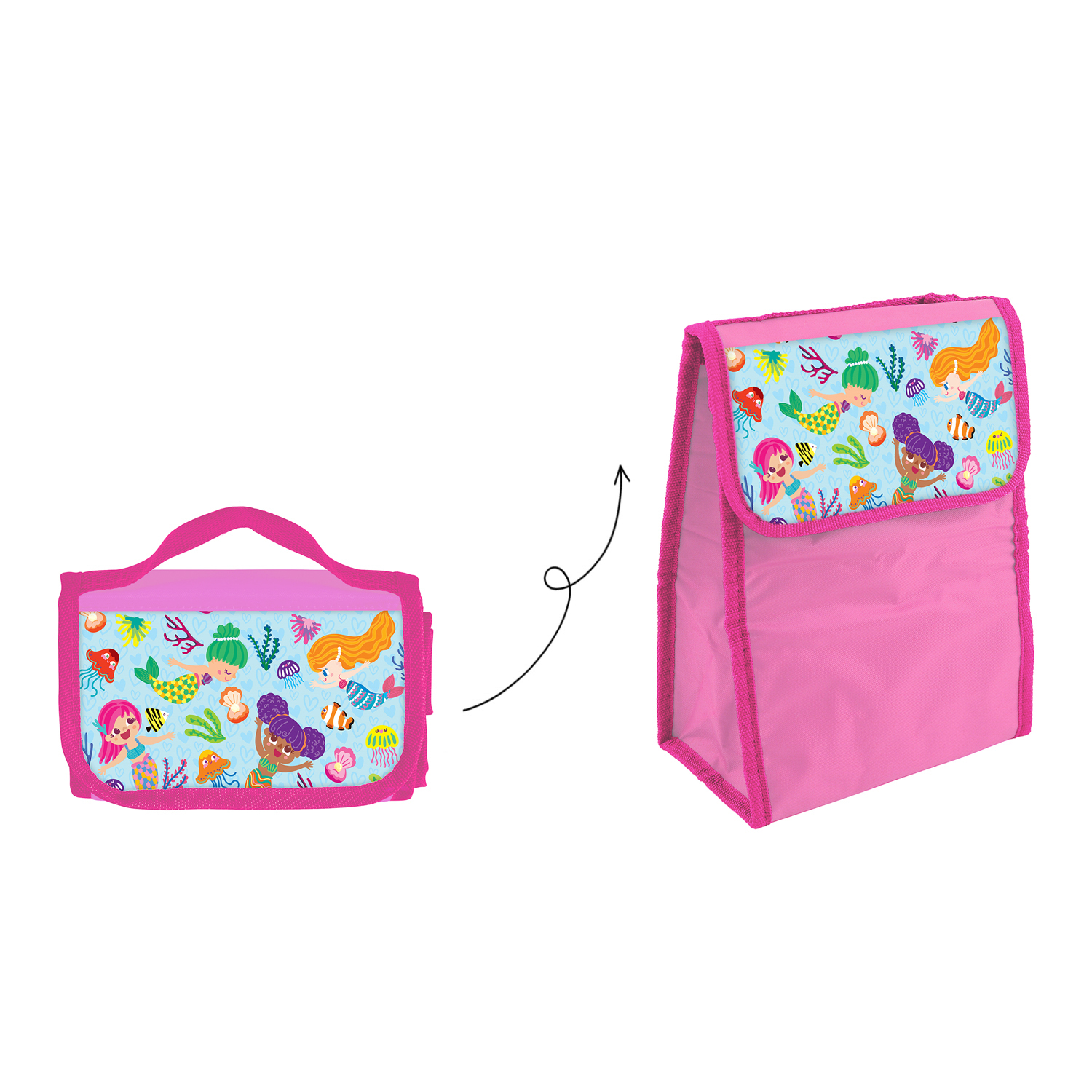 Zainetto Bambini con Porta Merenda e Decorazione Sirene