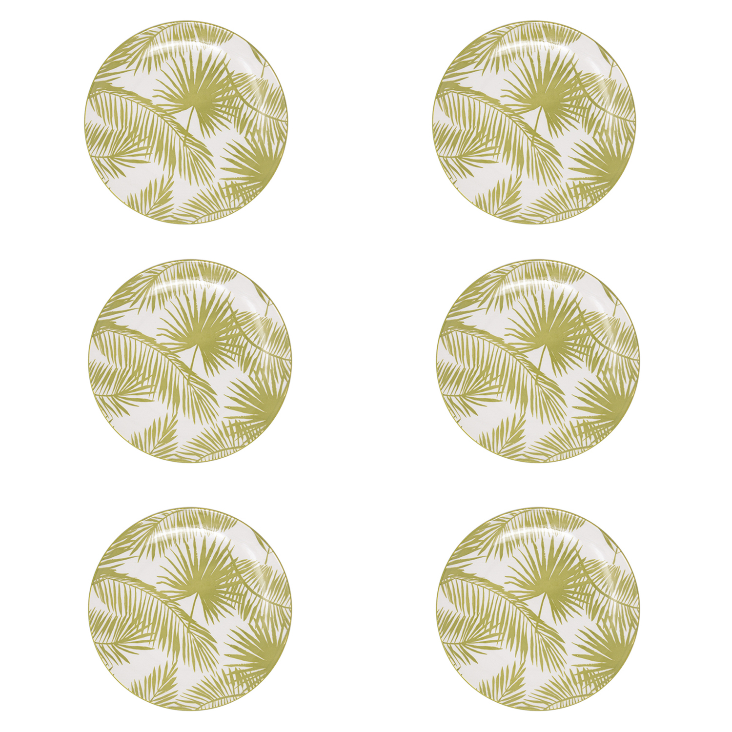 Set 6 piatti frutta Aruba verde Villa Altachiara