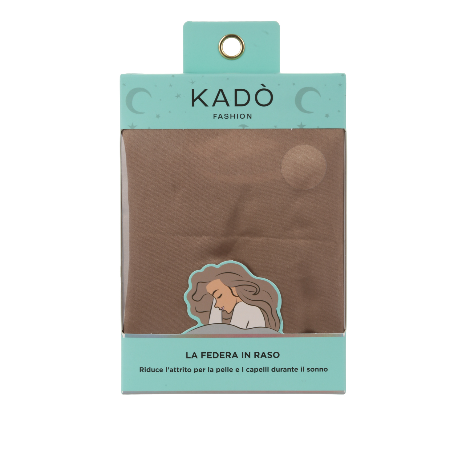 Federa in raso champagne 50x80 cm