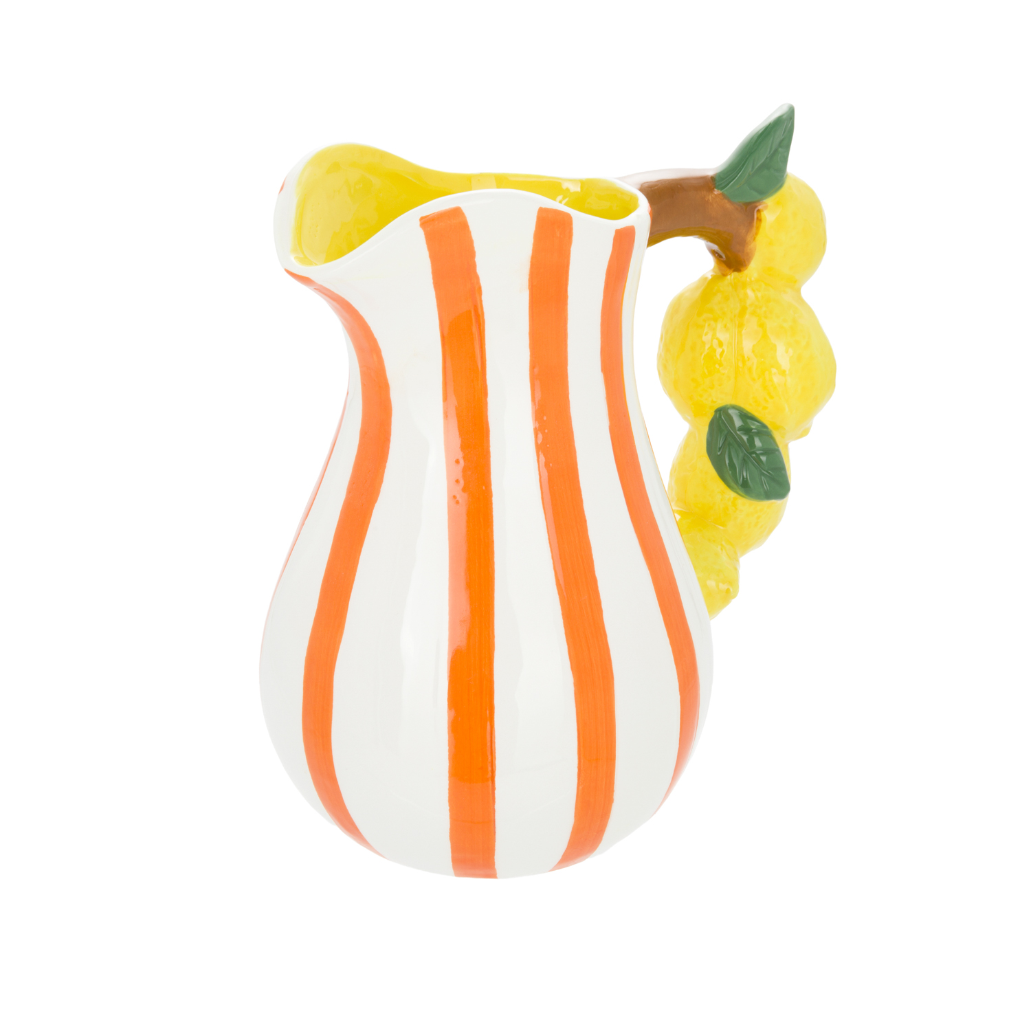 Brocca 21,5 cm decoro limoni Florafruit ceramica