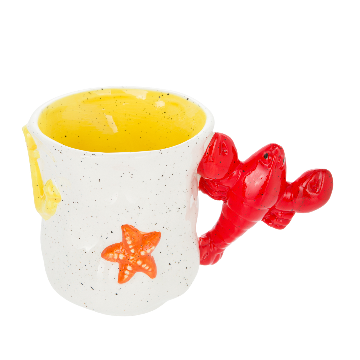 Tazza 490 ml manico aragosta ceramica