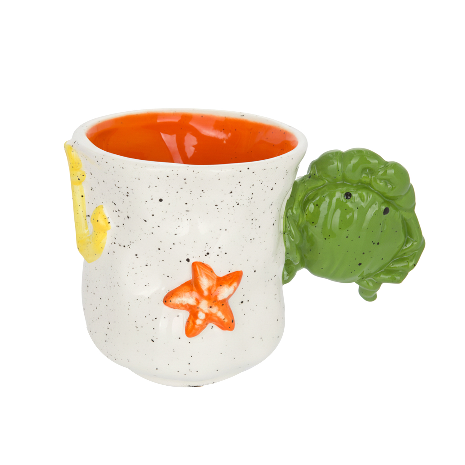 Tazza 490 ml manico granchio ceramica