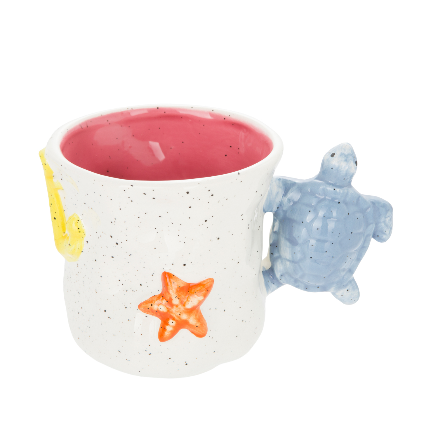 Tazza 490 ml manico tartaruga ceramica