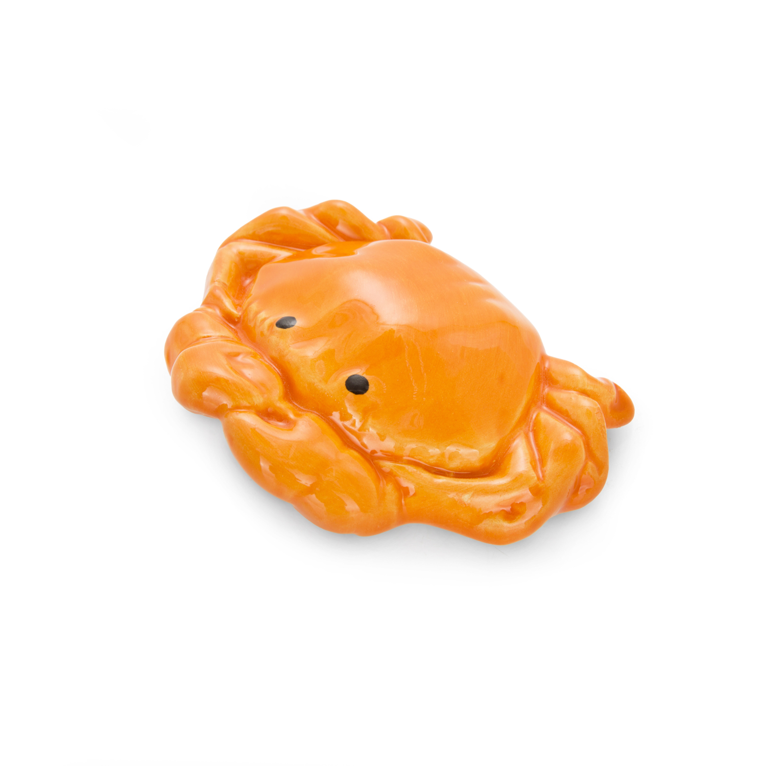 Decorazione granchio arancione in ceramica