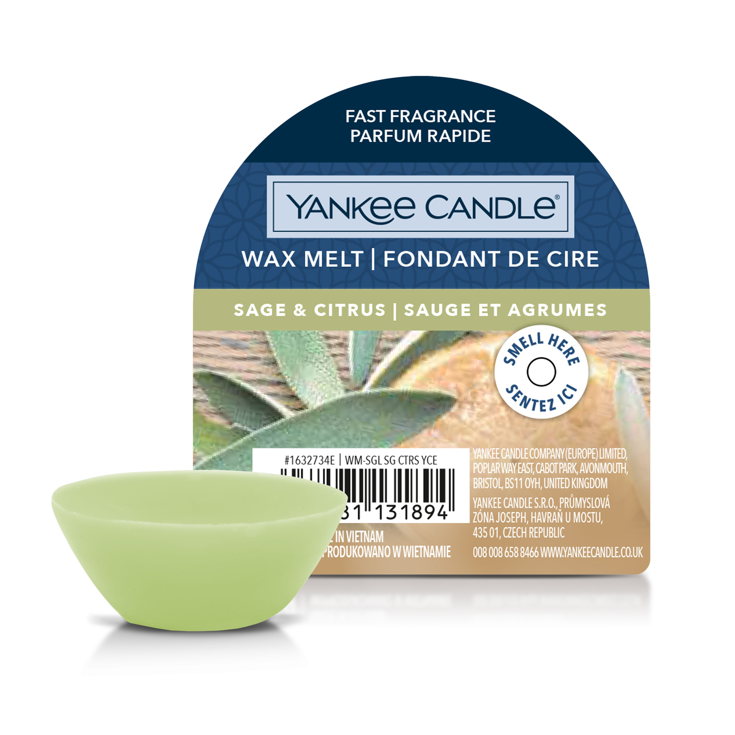 Sage Citrus, cera da fondere Yankee Candle per bruciatore