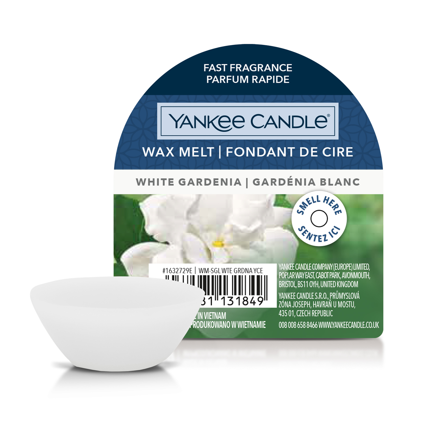 White Gardenia: Cera da Fondere Yankee Candle per Bruciatore