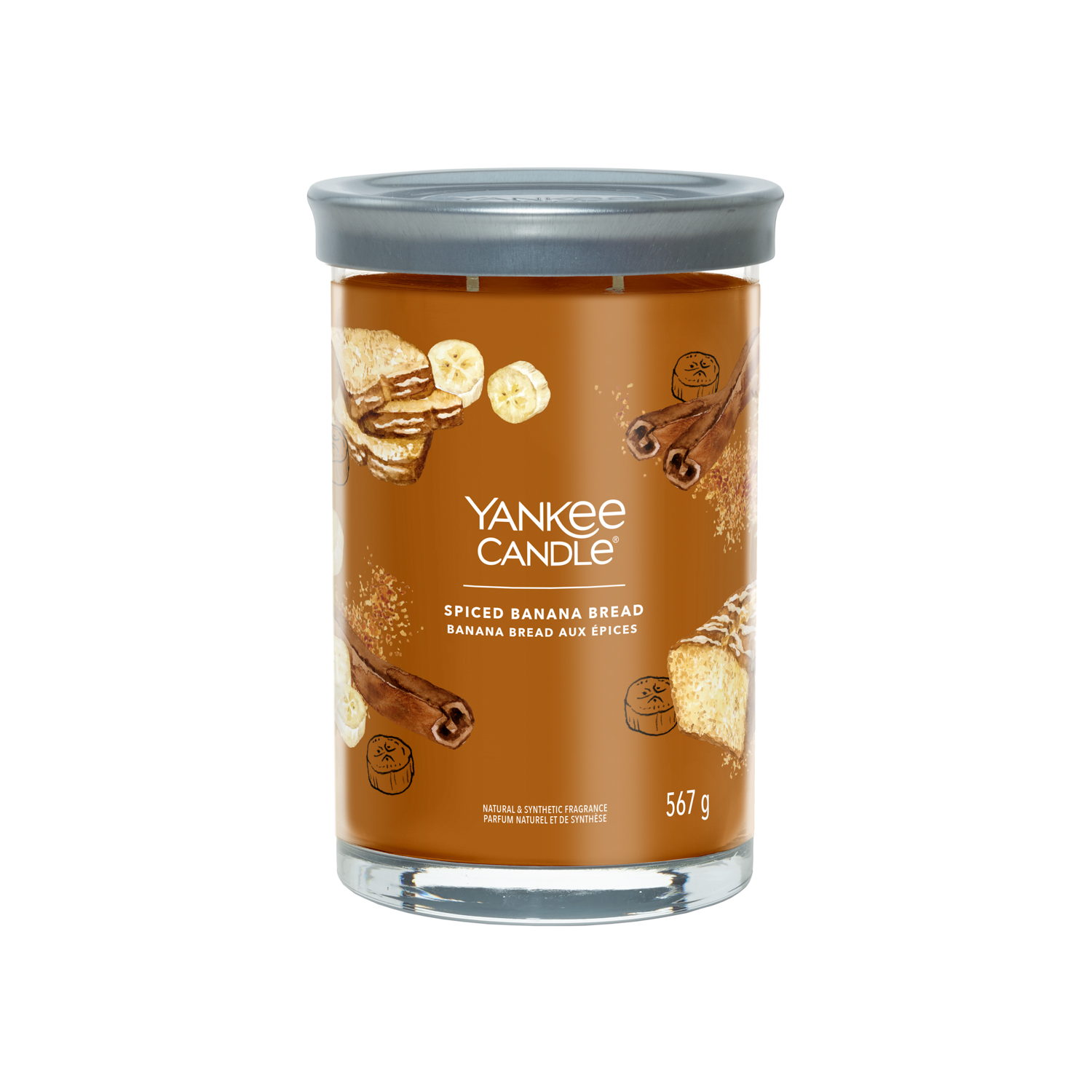 Spiced Banana Bread, candela barattolo grande Yankee Candle