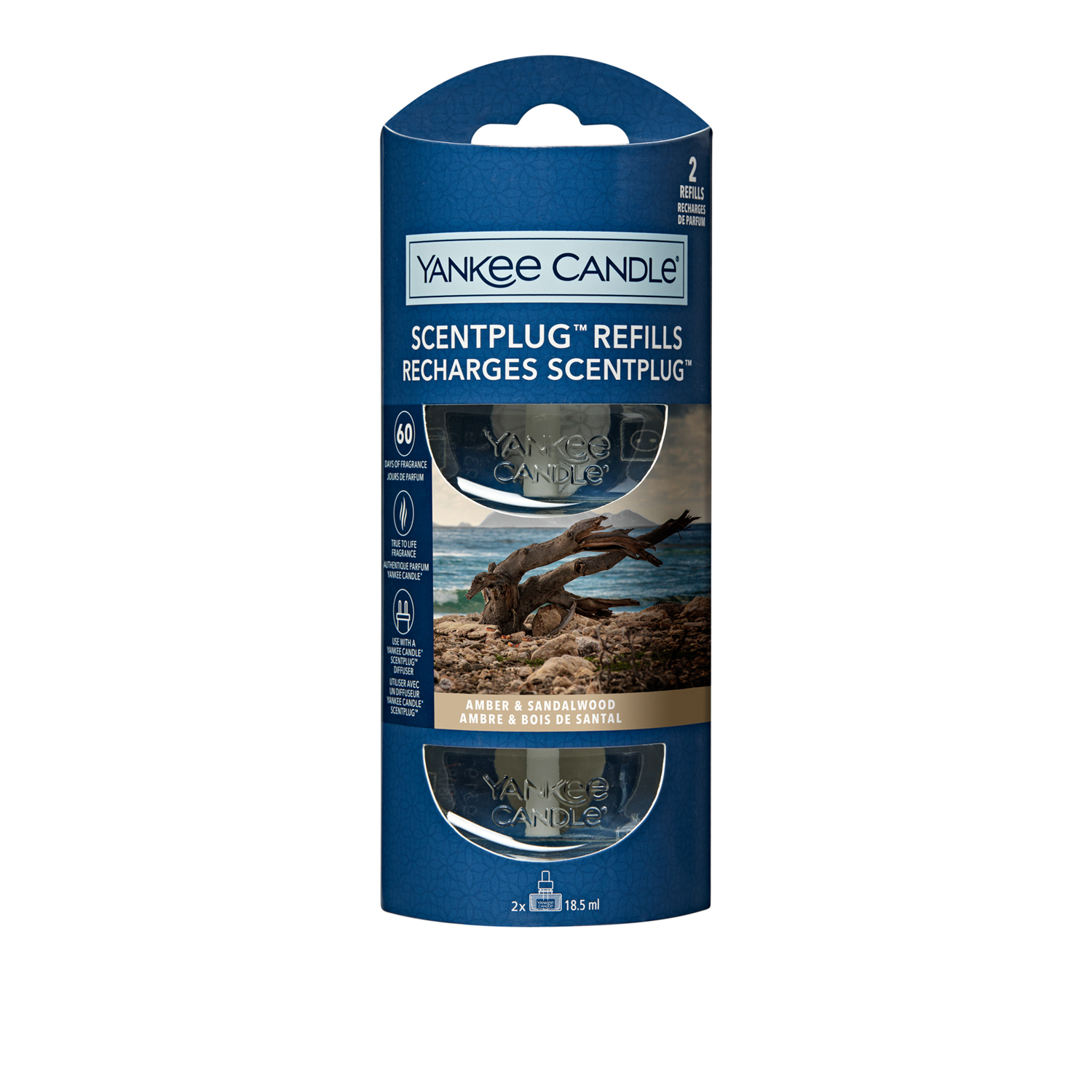 Amber Sandalwood: 2 Ricariche per Diffusore Yankee Candle