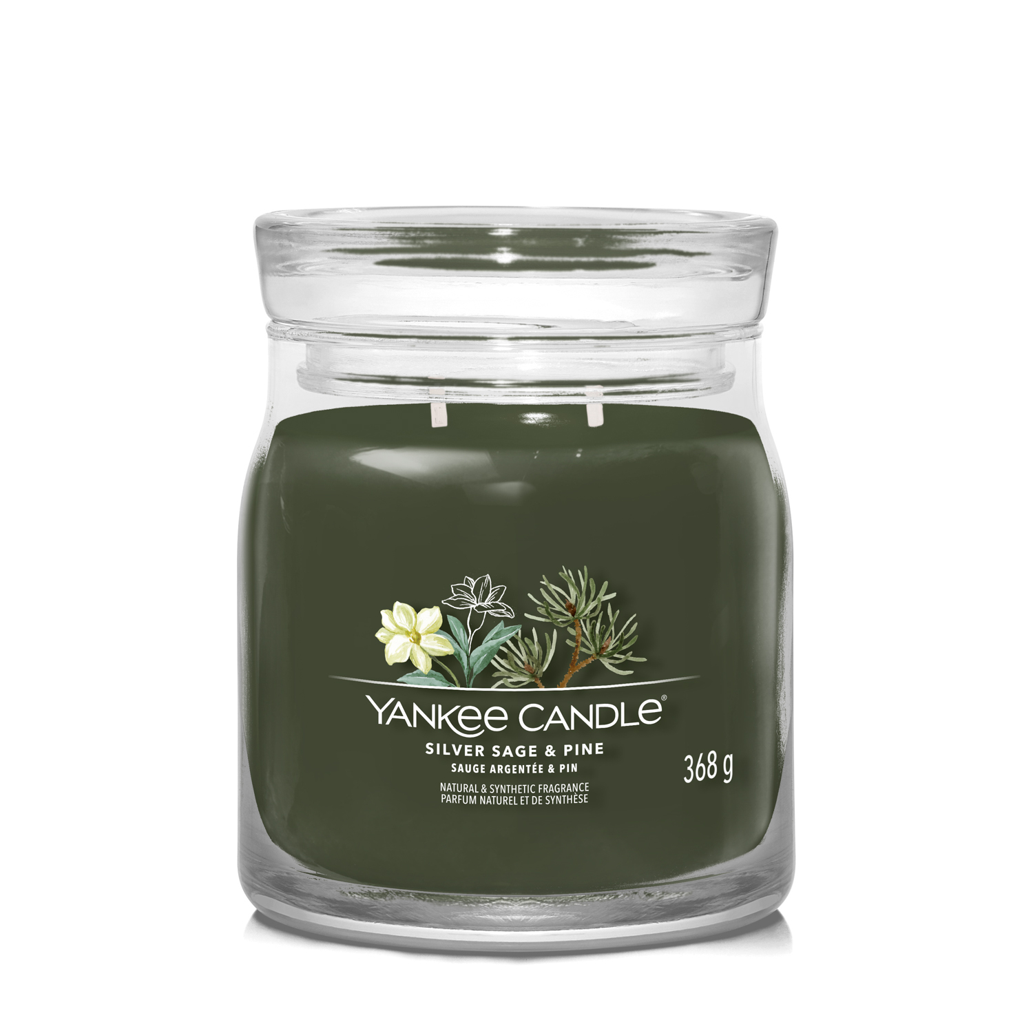 Silver Sage Pine, candela giara media Yankee Candle