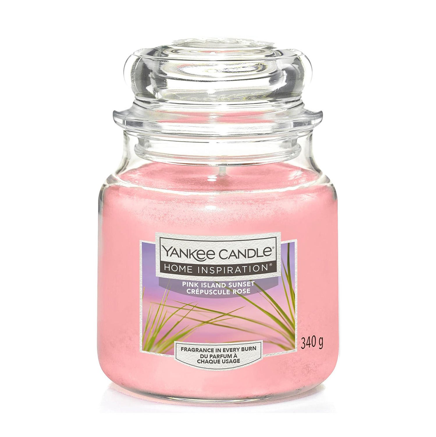Pink Island Sunset, candela in giara media Yankee Candle