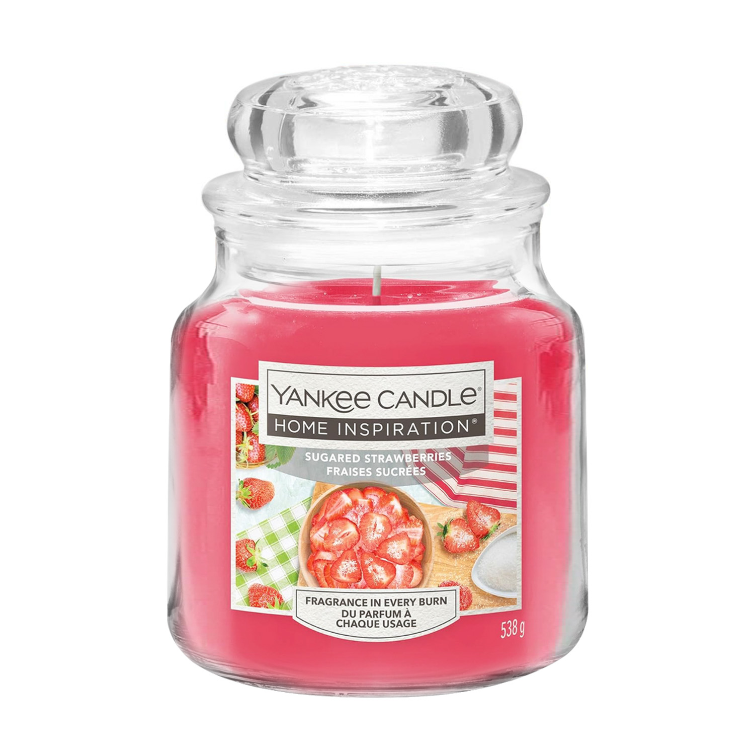 Sugared Strowberries, candela in giara media Yankee Candle