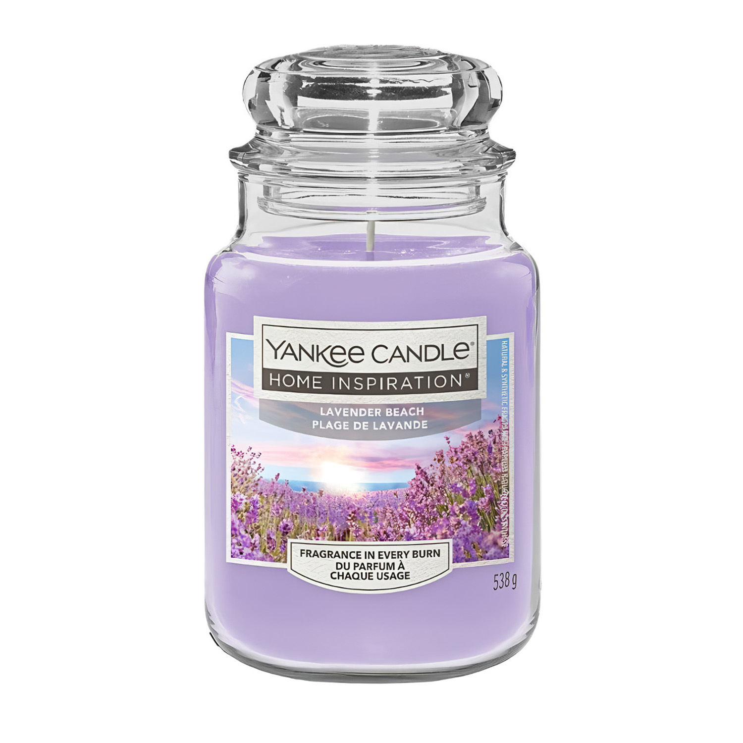 Lavender Beach: Candela Grande Yankee Candle