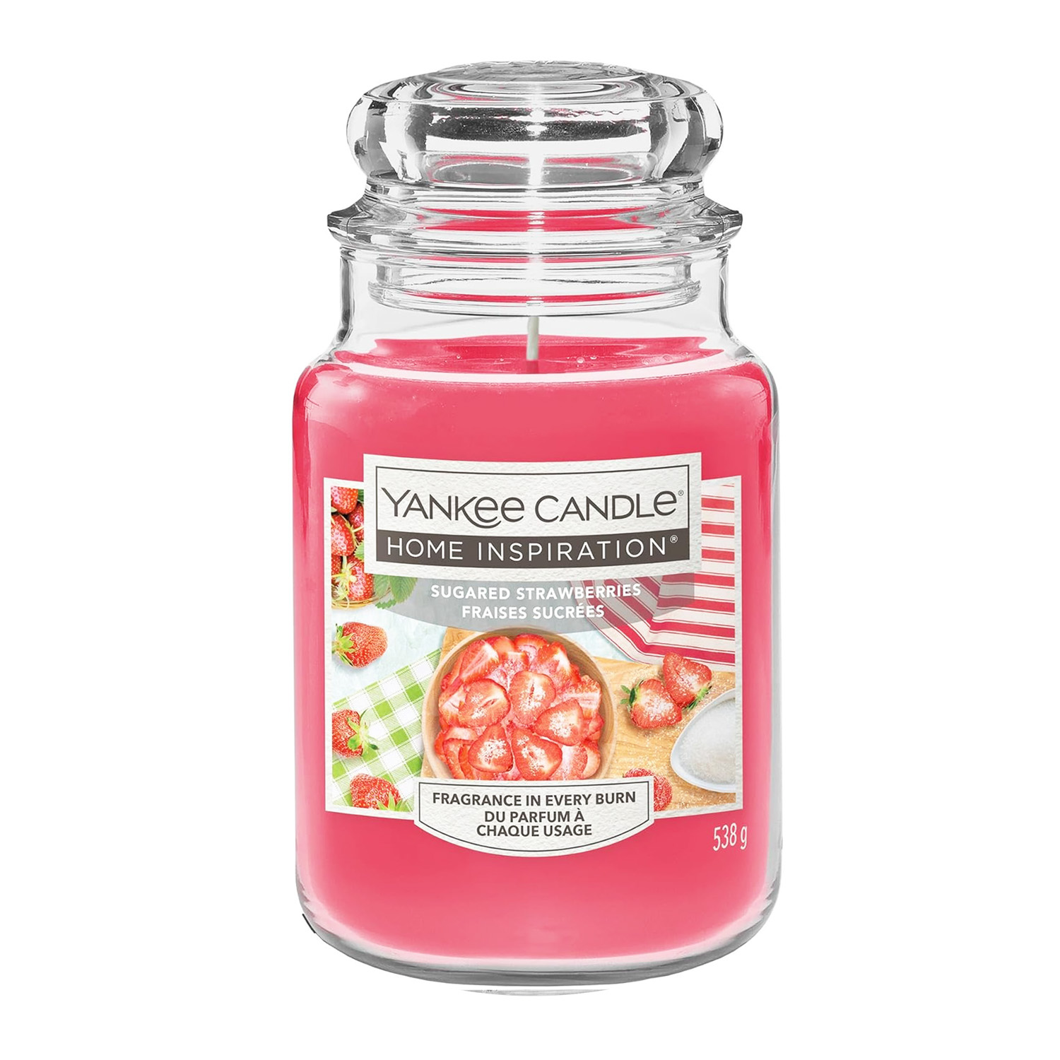 Sugared Strowberries, candela in giara grande Yankee Candle